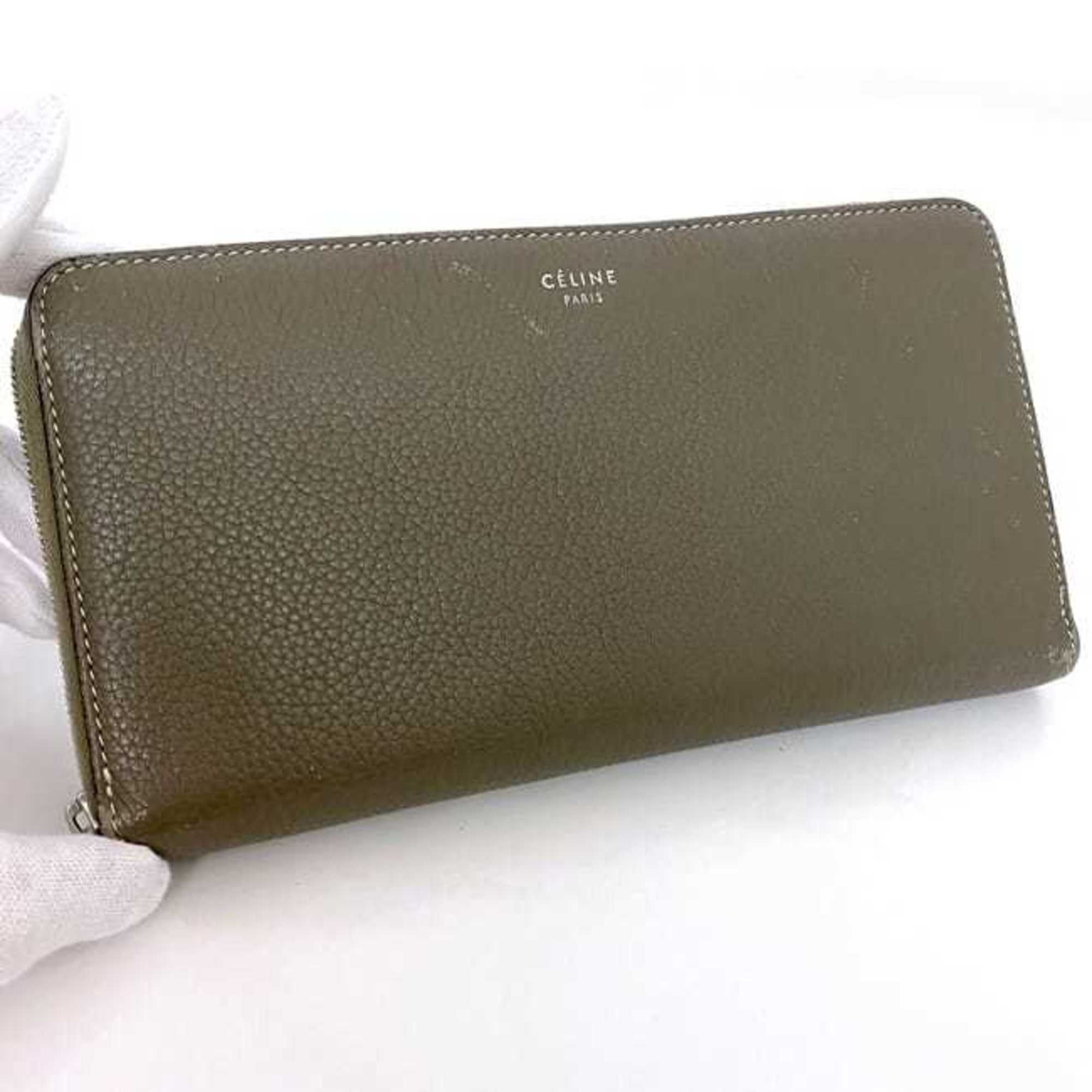 Leather Long Wallet (Bi-Fold) (Pre-Owned) - Celine - Modalova
