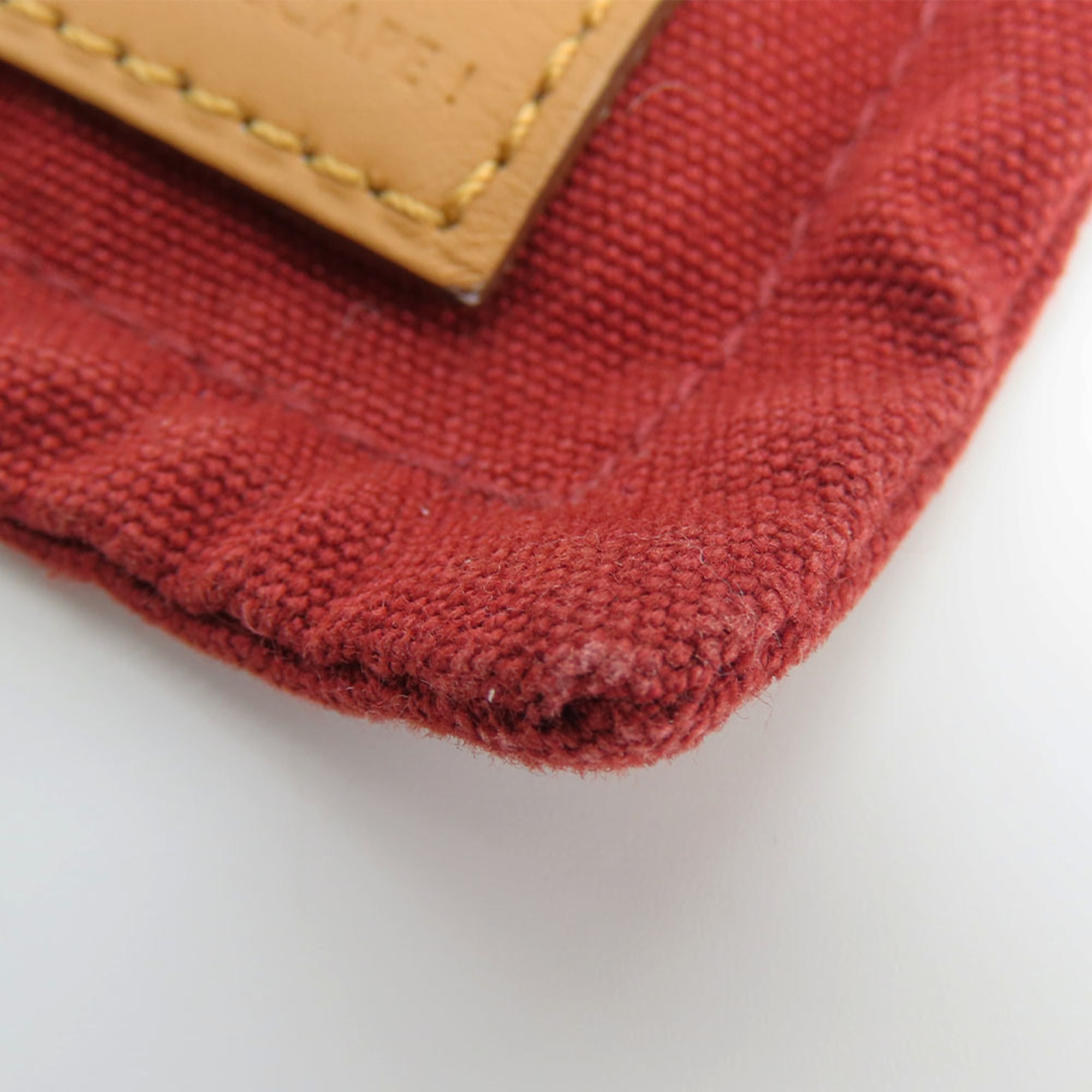 Cotton Leather Pouch (Pre-Owned) - Hermes - Modalova