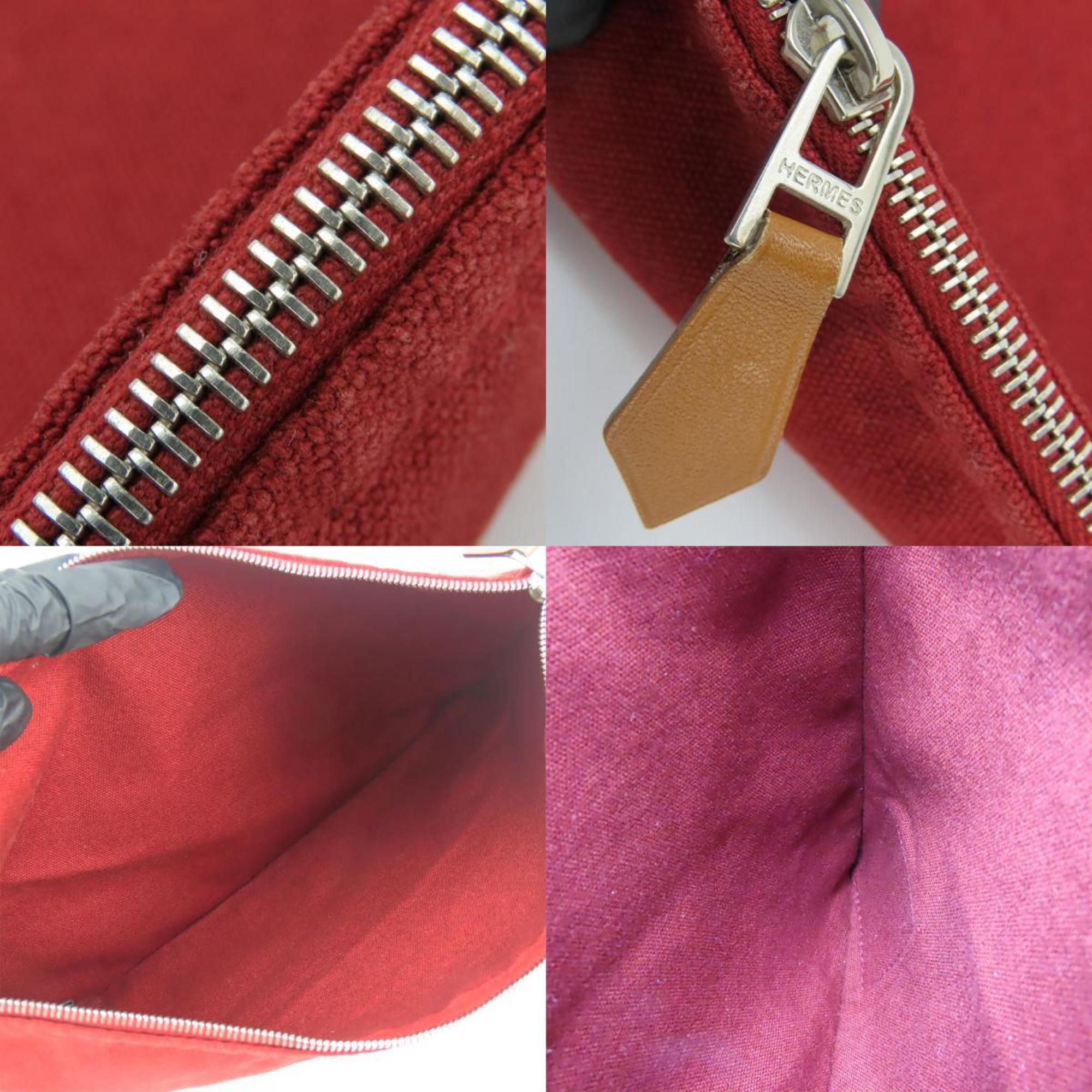 Cotton Leather Pouch (Pre-Owned) - Hermes - Modalova