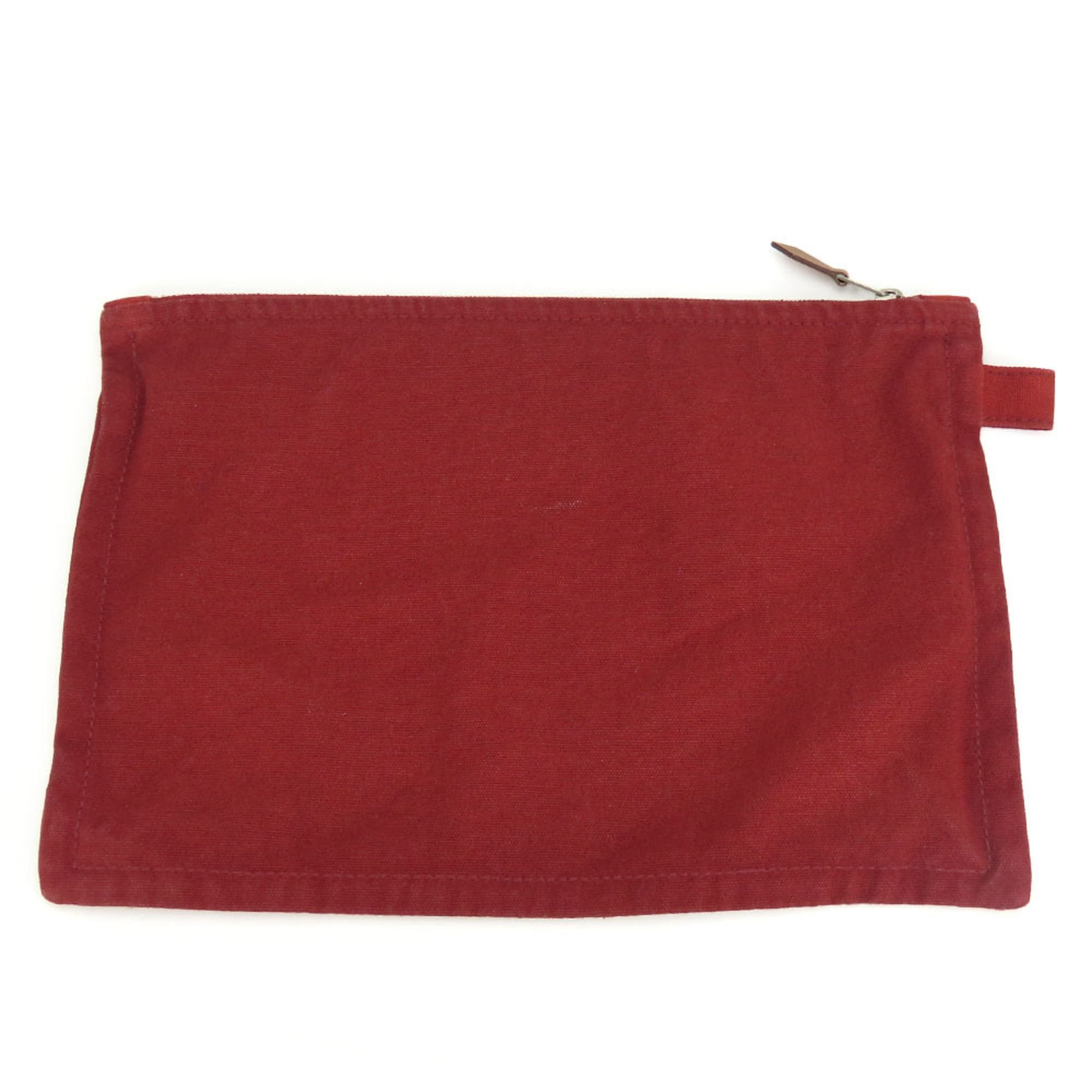 Cotton Leather Pouch (Pre-Owned) - Hermes - Modalova