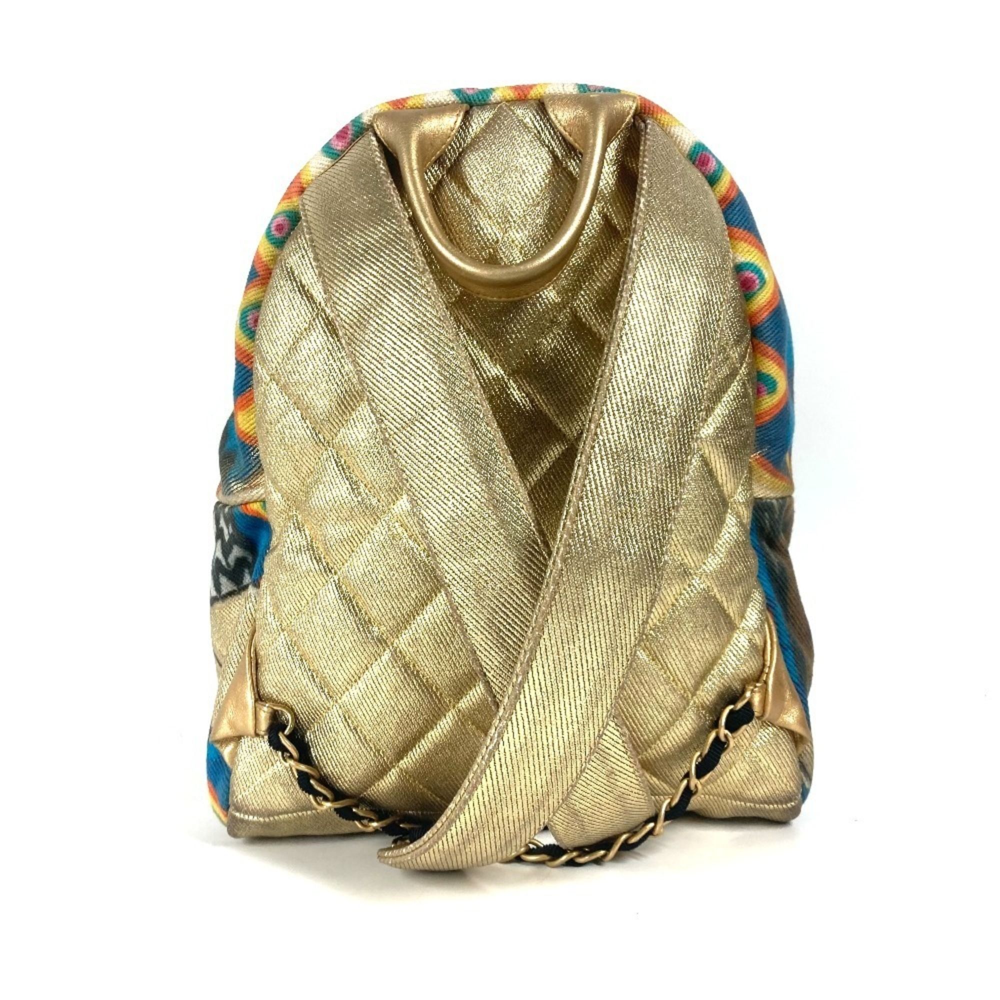 Leather Canvas Backpack (Pre-Owned) - Chanel - Modalova