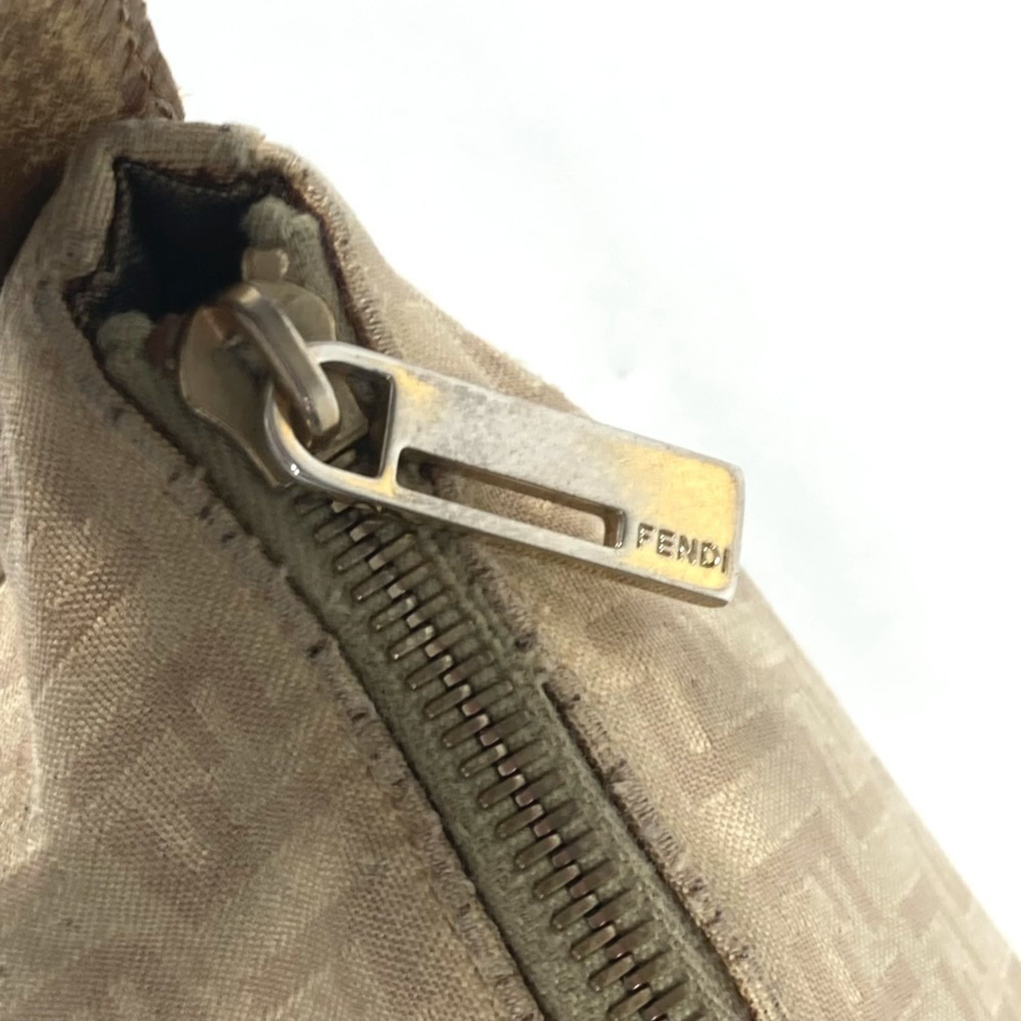 Leather Canvas Shoulder Bag (Pre-Owned) - Fendi - Modalova