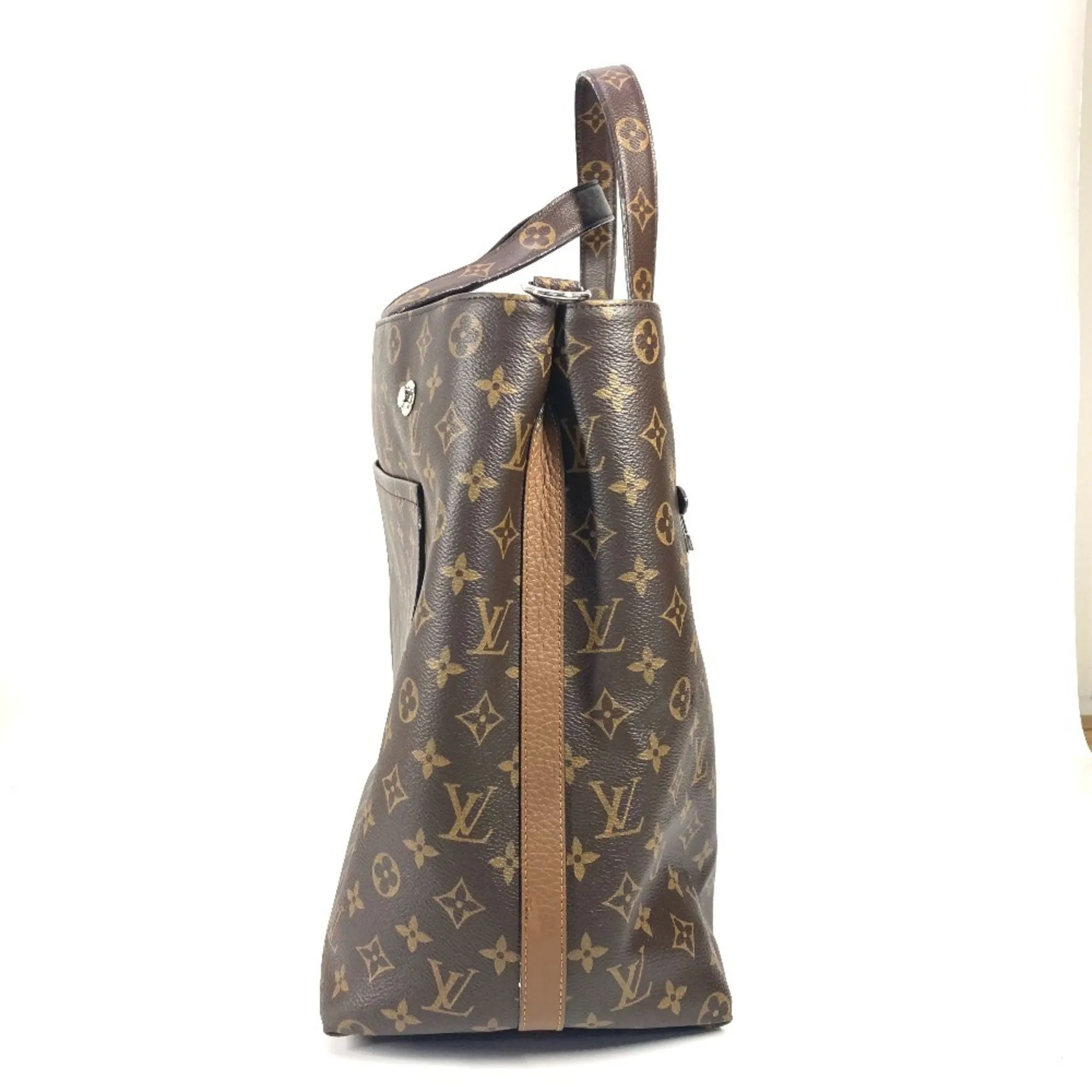 Monogram Canvas Leather Shoulder Bag Tote Bag (Pre-Owned) - Louis Vuitton - Modalova