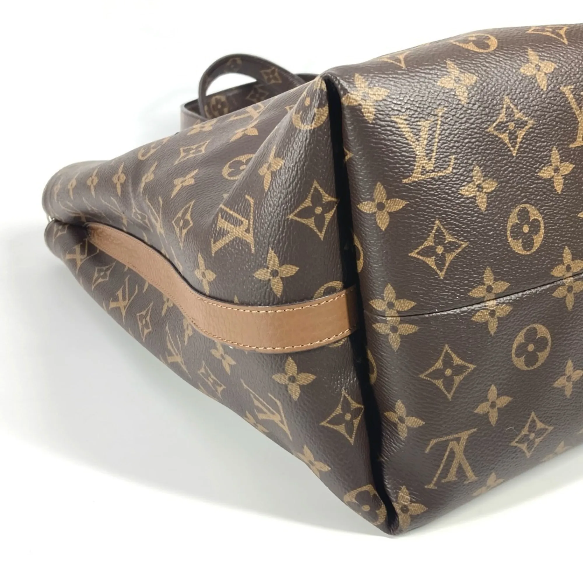 Monogram Canvas Leather Shoulder Bag Tote Bag (Pre-Owned) - Louis Vuitton - Modalova