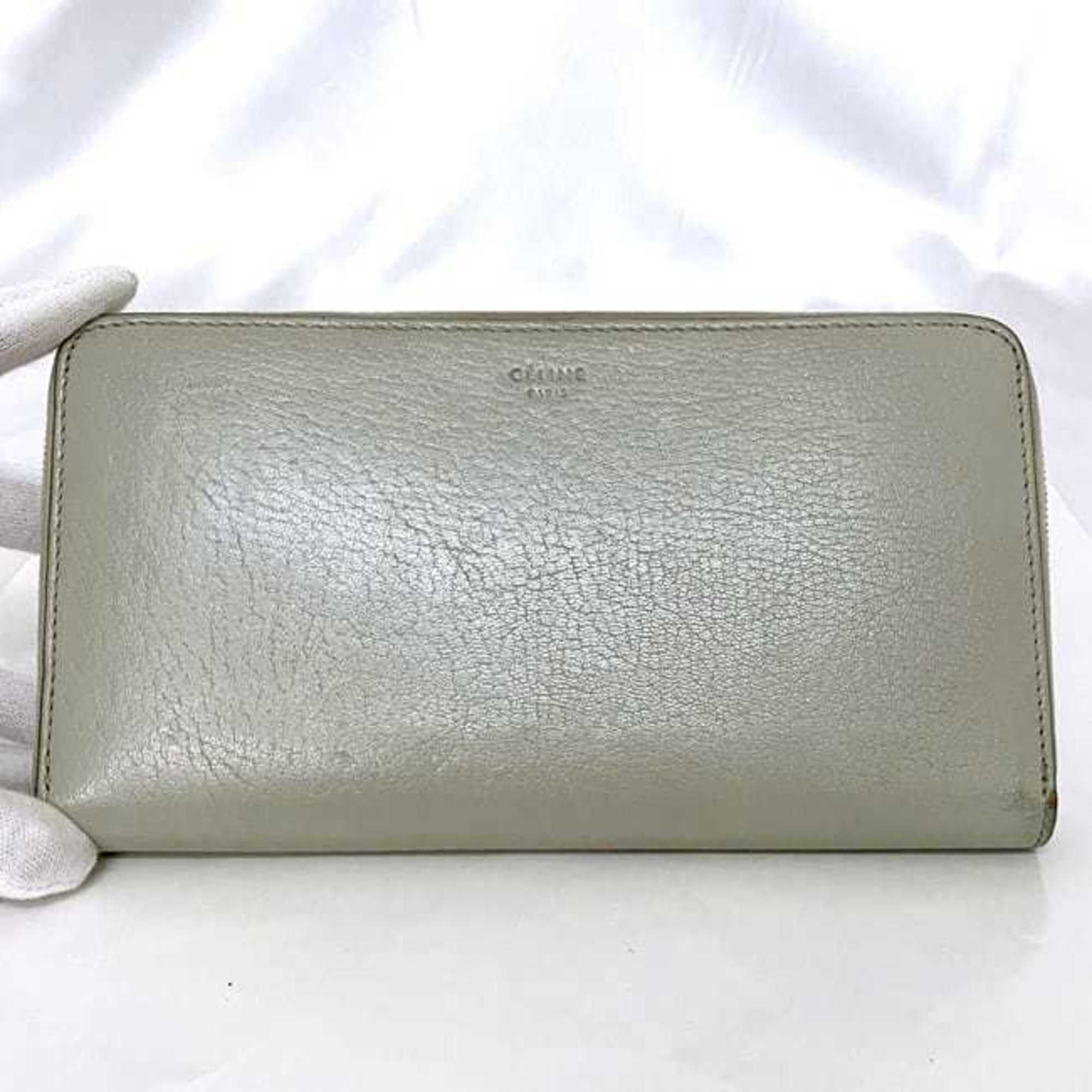 Leather Long Wallet (Bi-Fold) (Pre-Owned) - Celine - Modalova