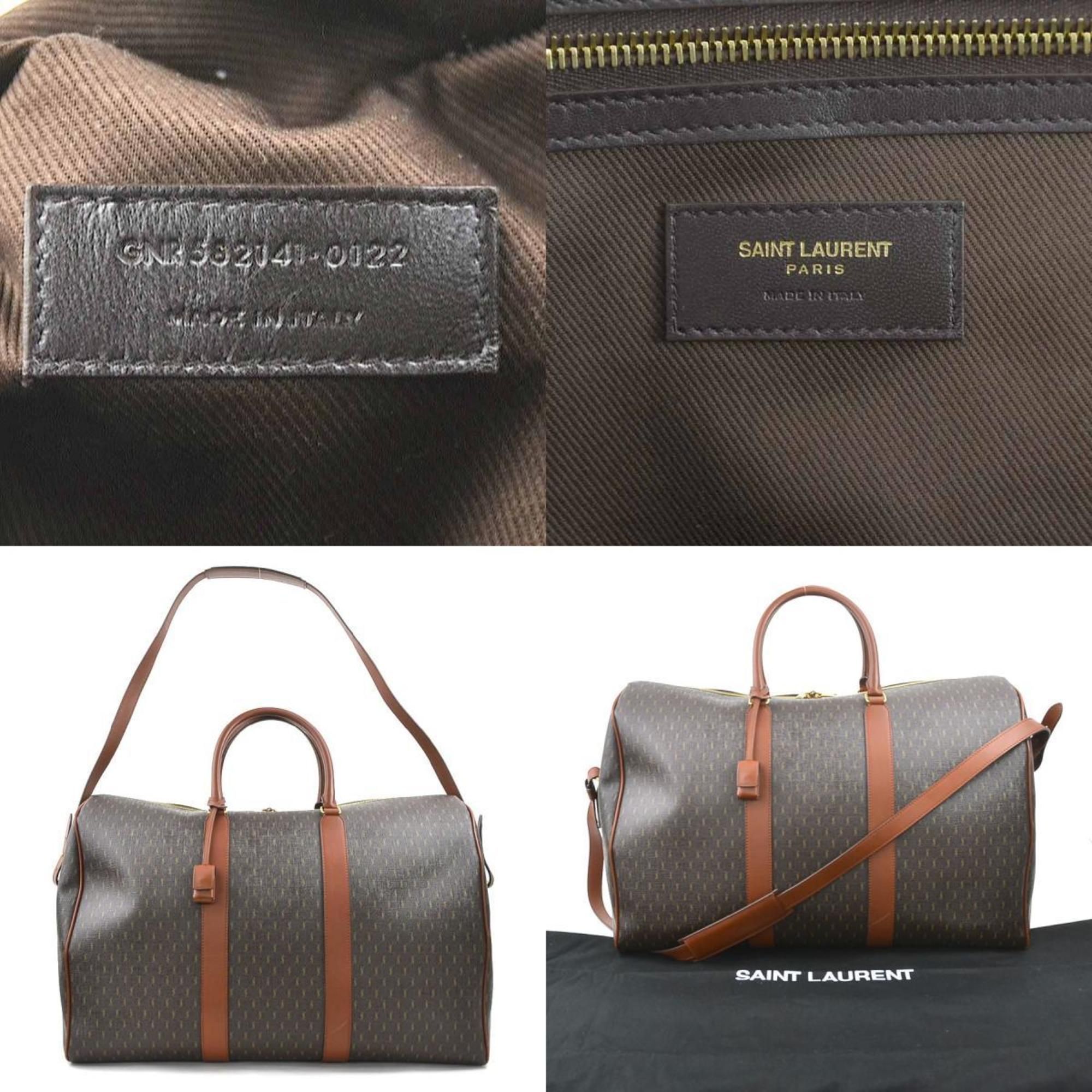 Coated Canvas Leather Boston Bag (Pre-Owned) - Saint Laurent - Modalova