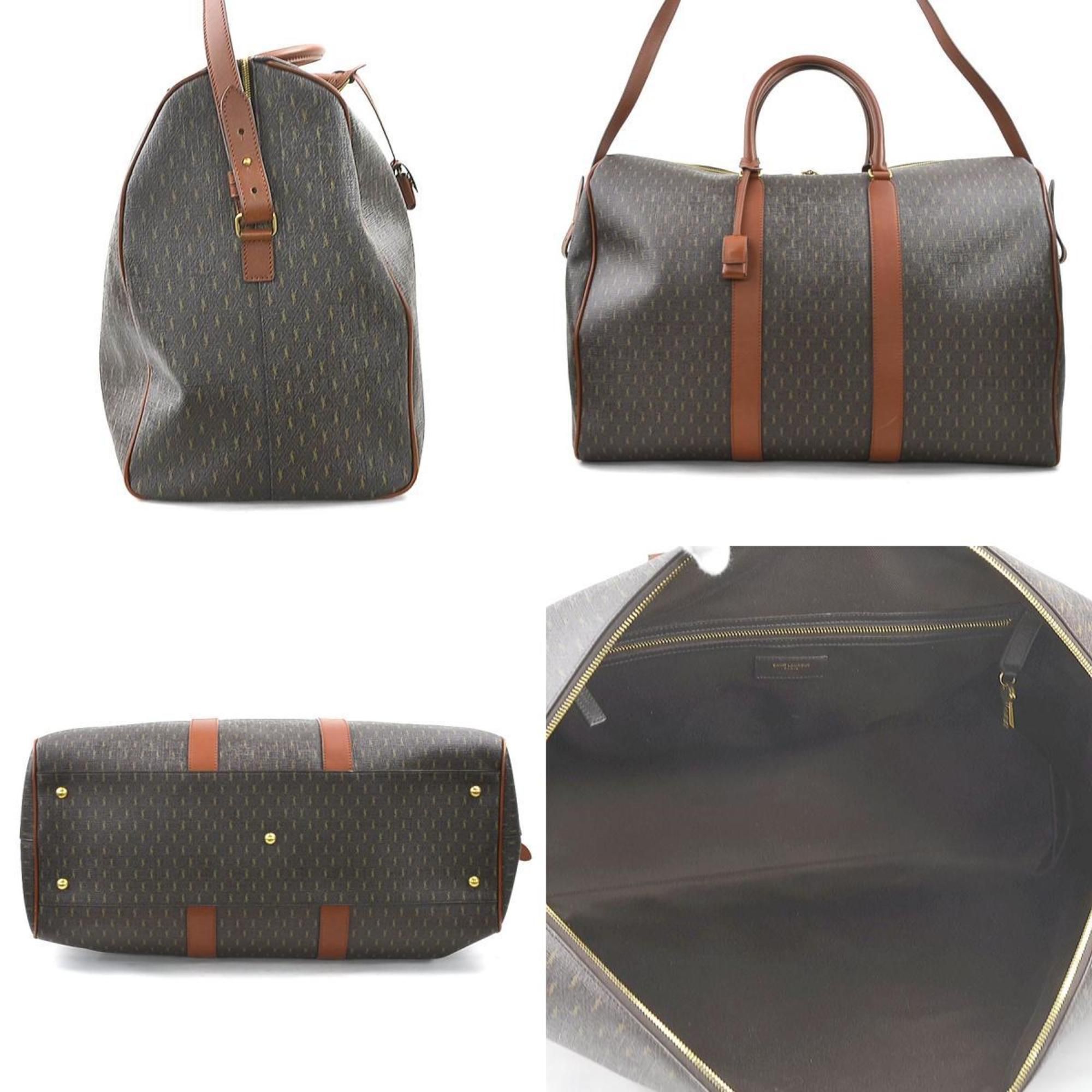Coated Canvas Leather Boston Bag (Pre-Owned) - Saint Laurent - Modalova