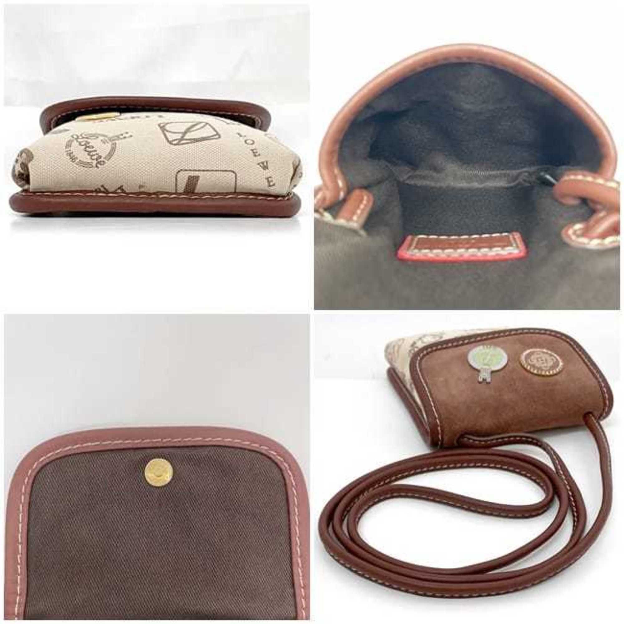 Canvas Leather Shoulder Bag (Pre-Owned) - Loewe - Modalova