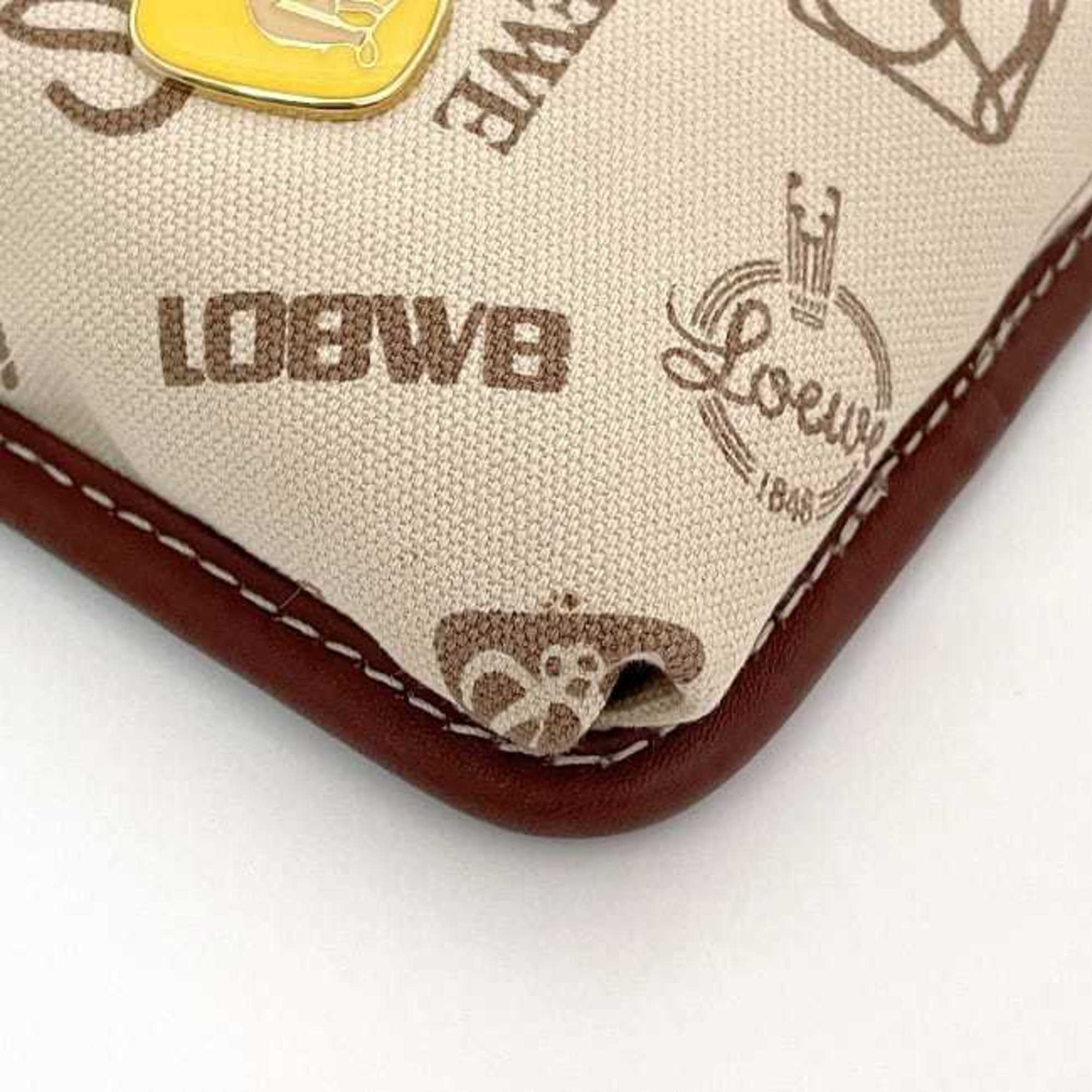 Canvas Leather Shoulder Bag (Pre-Owned) - Loewe - Modalova