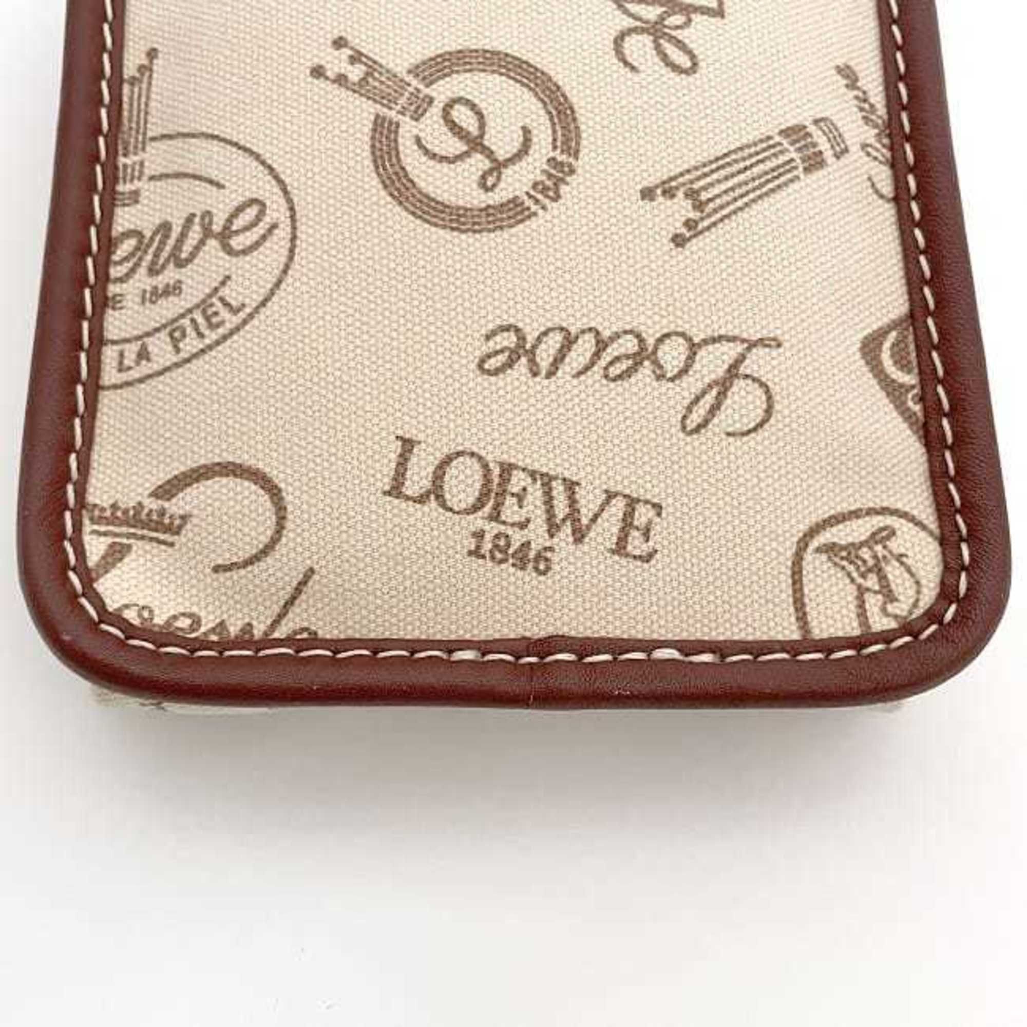 Canvas Leather Shoulder Bag (Pre-Owned) - Loewe - Modalova