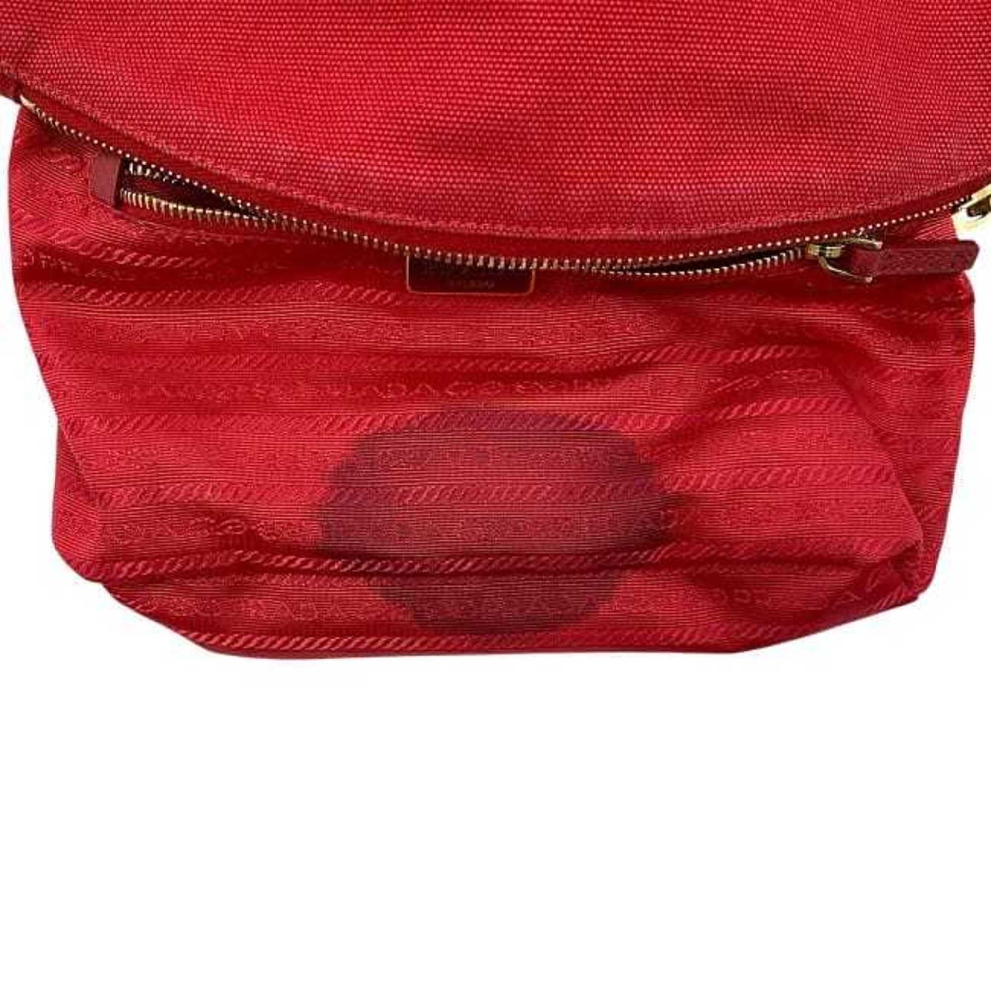 Canvas Leather Pouch (Pre-Owned) - Prada - Modalova