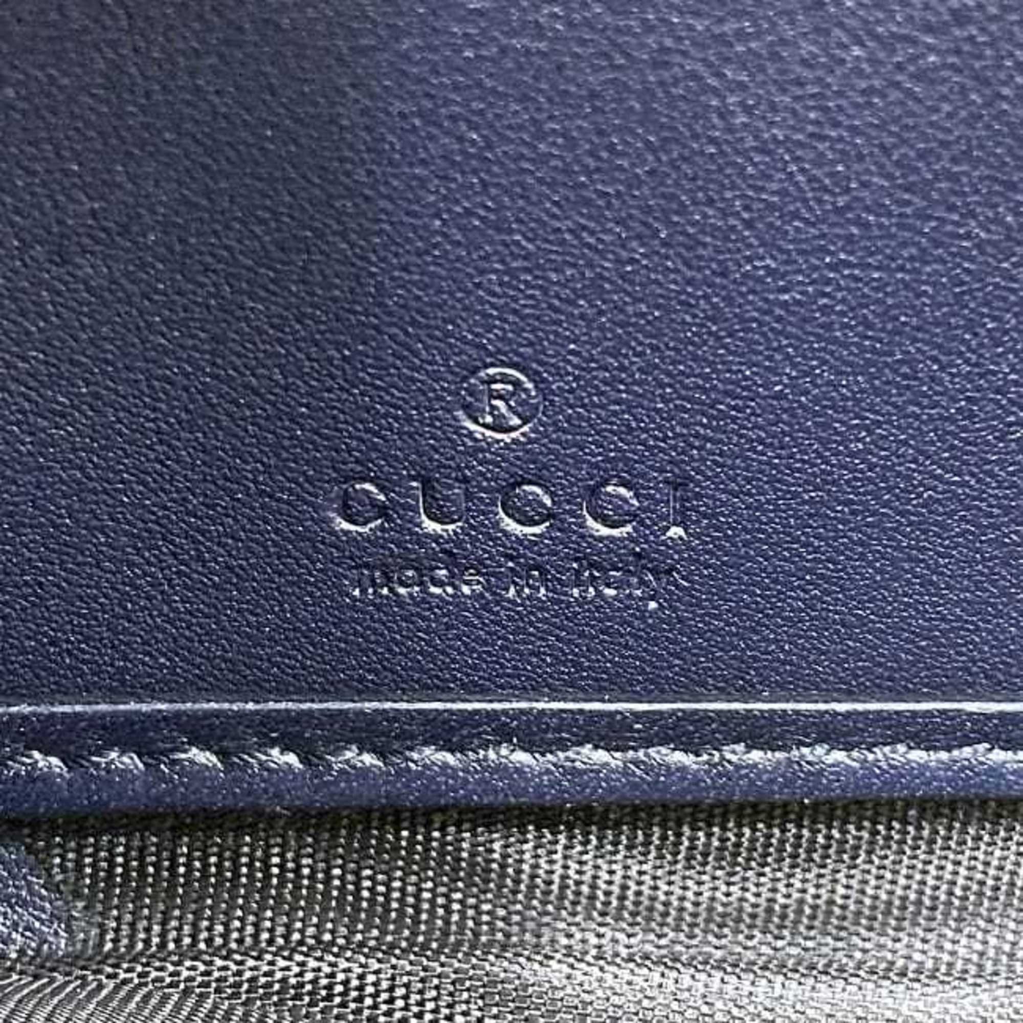 Leather Long Wallet (Bi-Fold) (Pre-Owned) - Gucci - Modalova