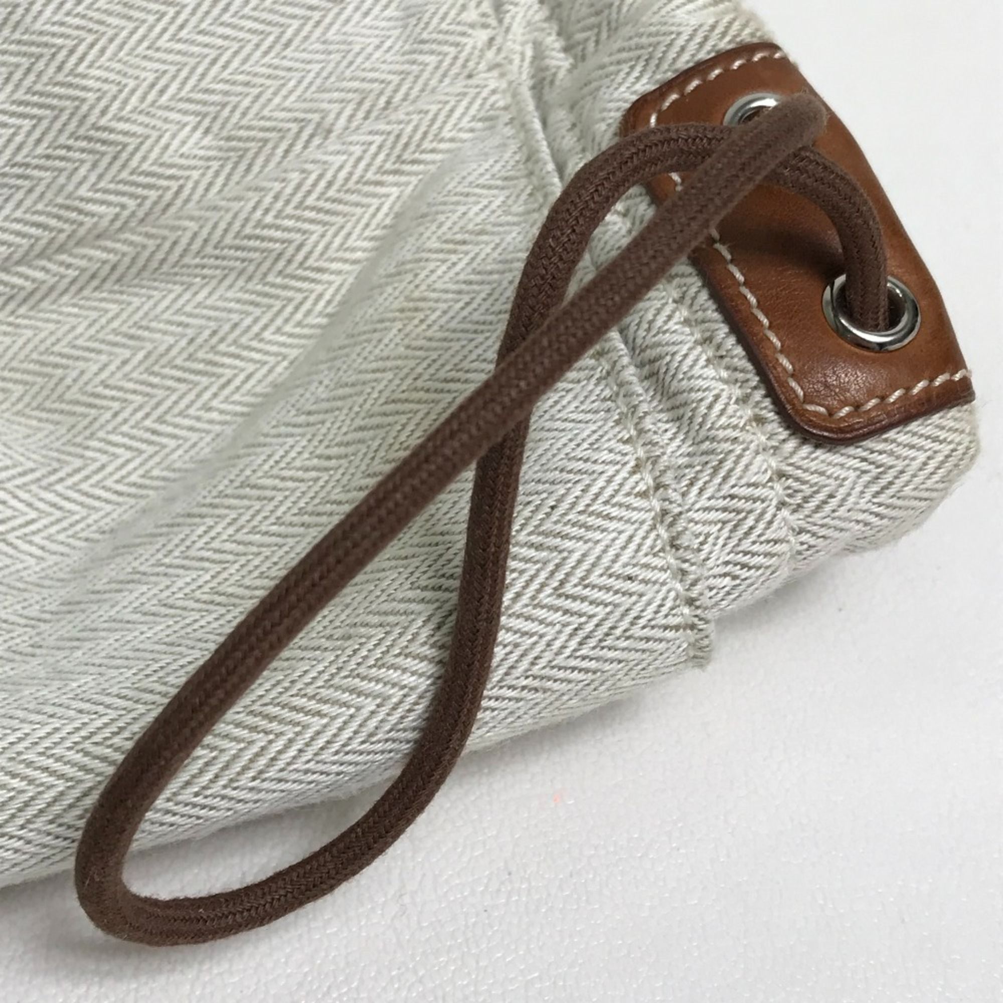 Toile Chevron Pouch (Pre-Owned) - Hermes - Modalova