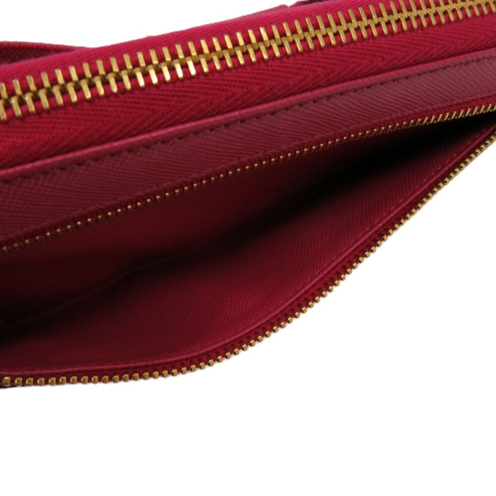 Leather Long Wallet (Bi-Fold) (Pre-Owned) - Prada - Modalova