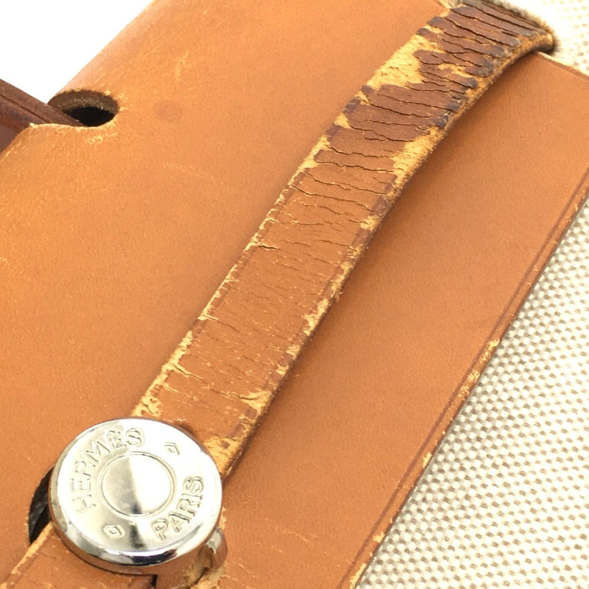 Her Bag Canvas Leather Backpack (Pre-Owned) - Hermes - Modalova
