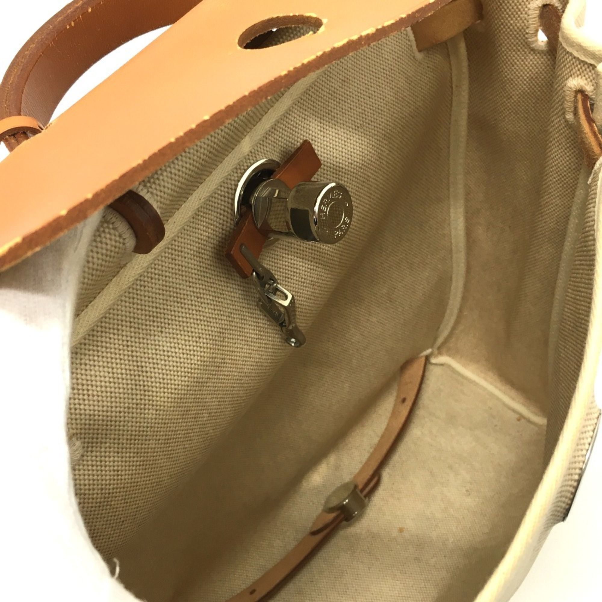 Her Bag Canvas Leather Backpack (Pre-Owned) - Hermes - Modalova