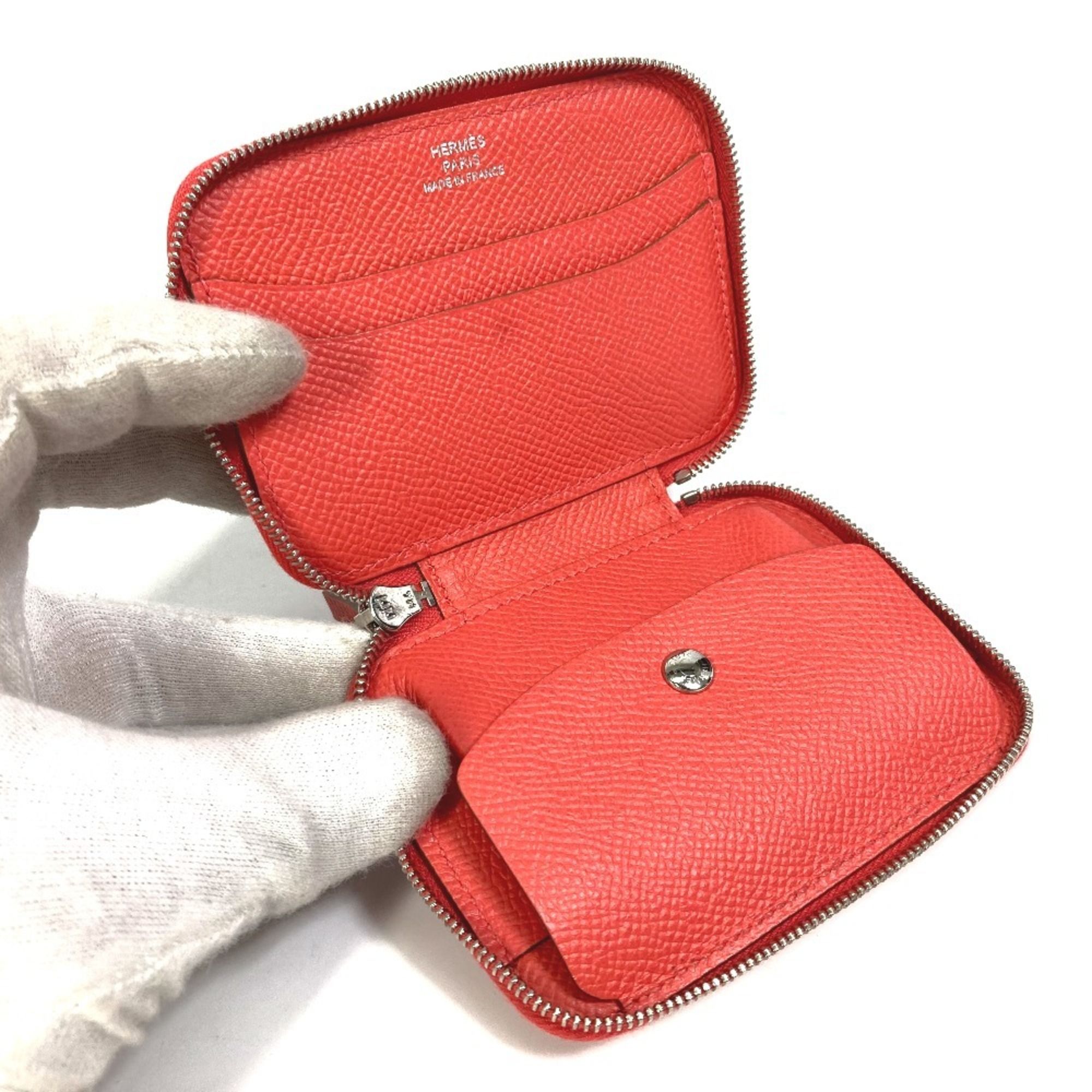Soie Cool Epsom Leather Silk Wallet (Bi-Fold) (Pre-Owned) - Hermes - Modalova