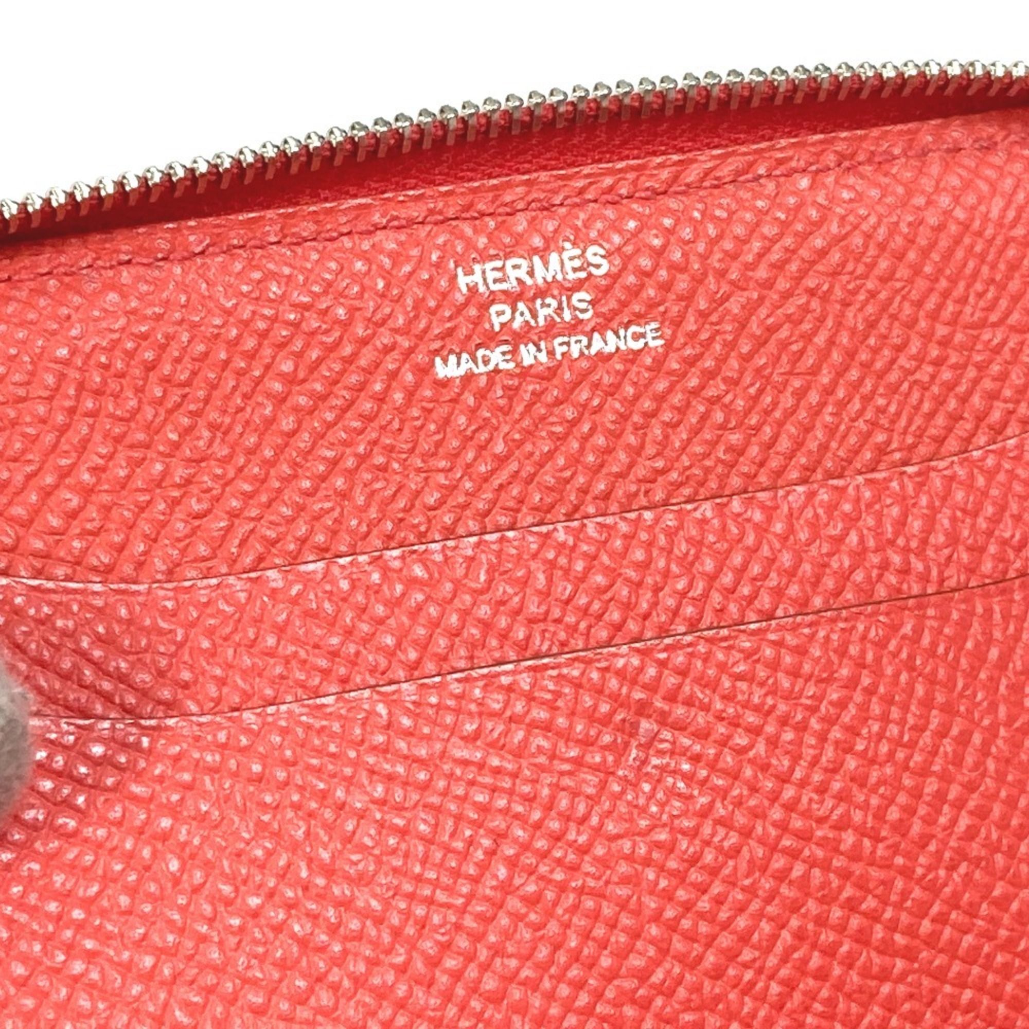 Soie Cool Epsom Leather Silk Wallet (Bi-Fold) (Pre-Owned) - Hermes - Modalova