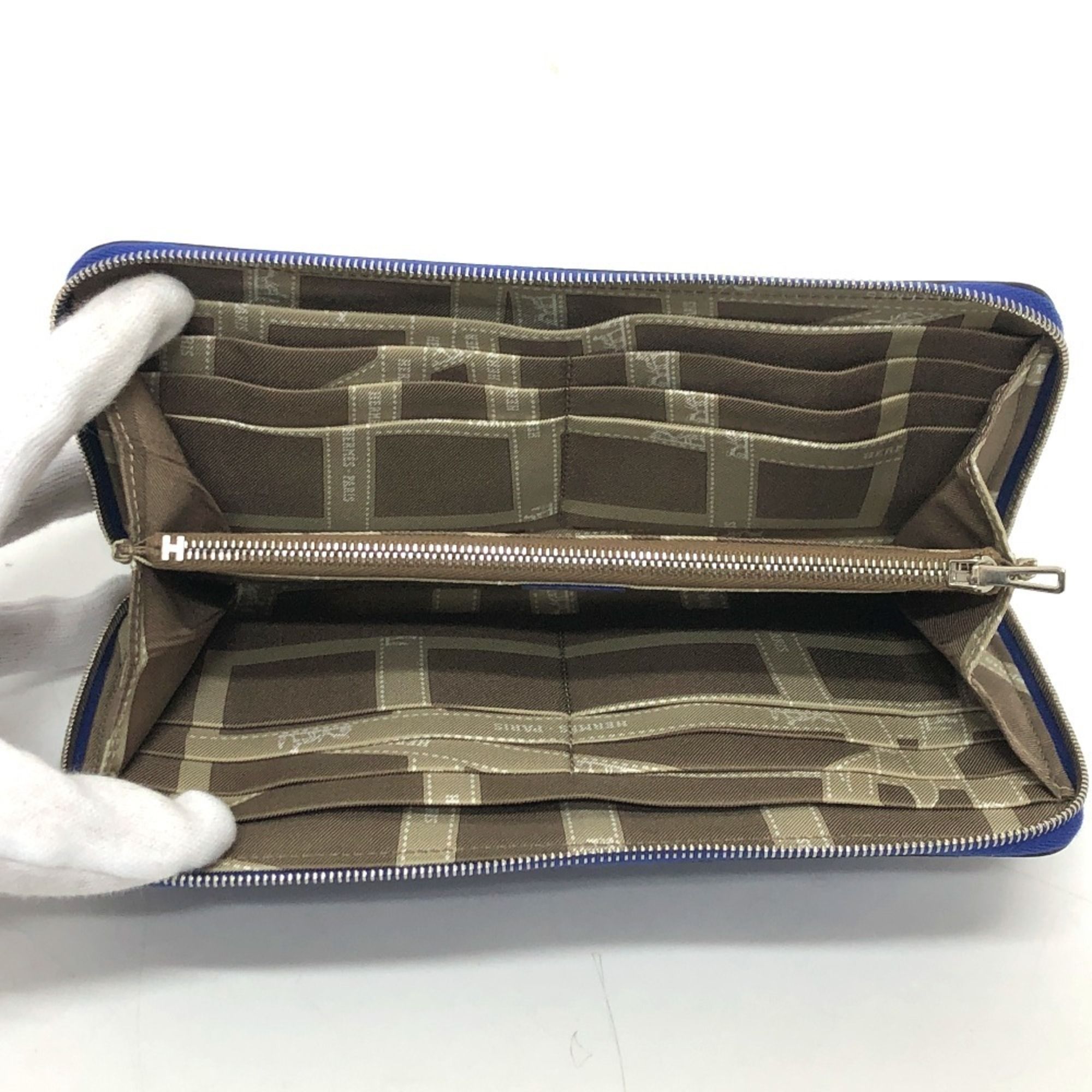 Silk'in Epsom Leather Long Wallet (Bi-Fold) (Pre-Owned) - Hermes - Modalova