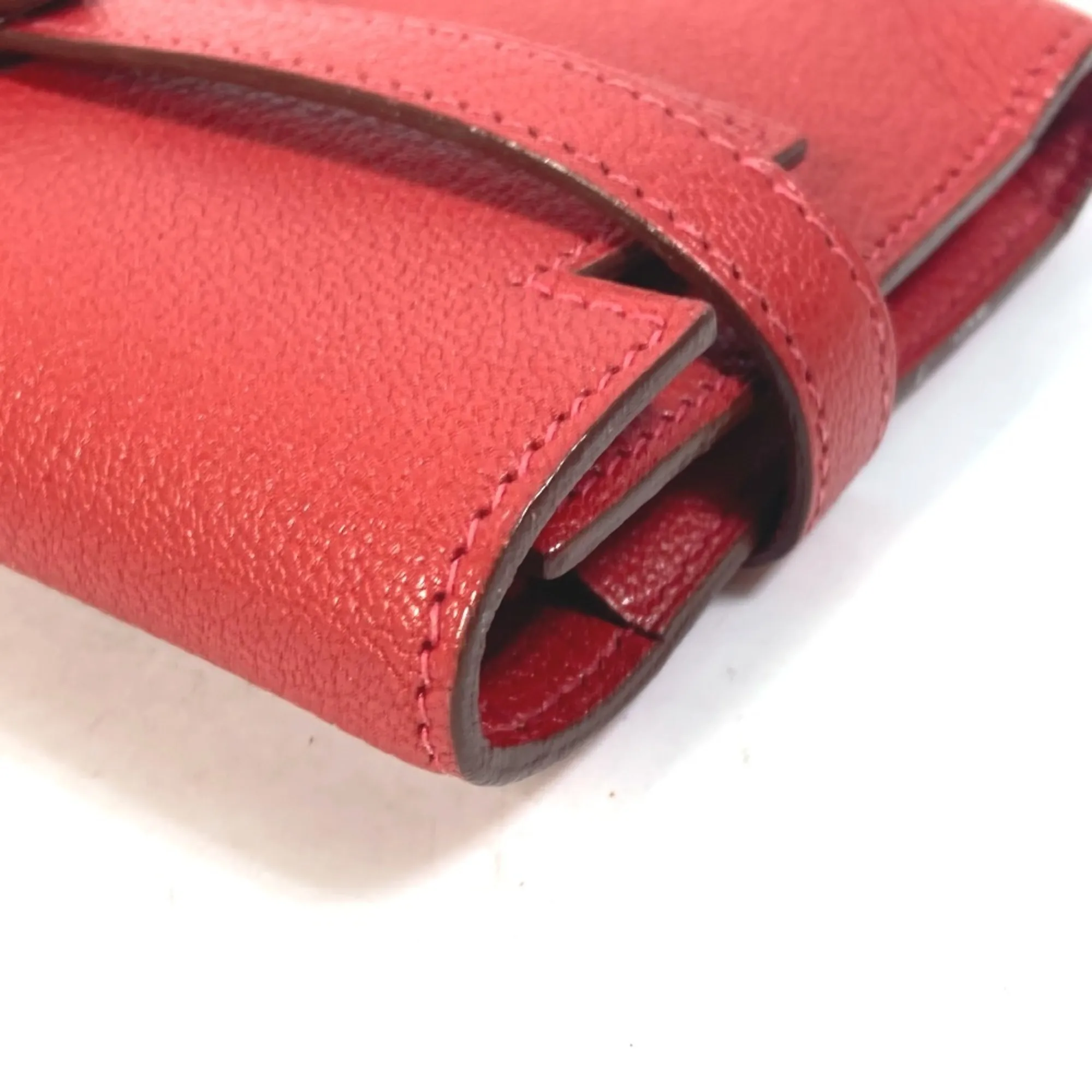 Chevre Leather Wallet (Tri-Fold) (Pre-Owned) - Hermes - Modalova