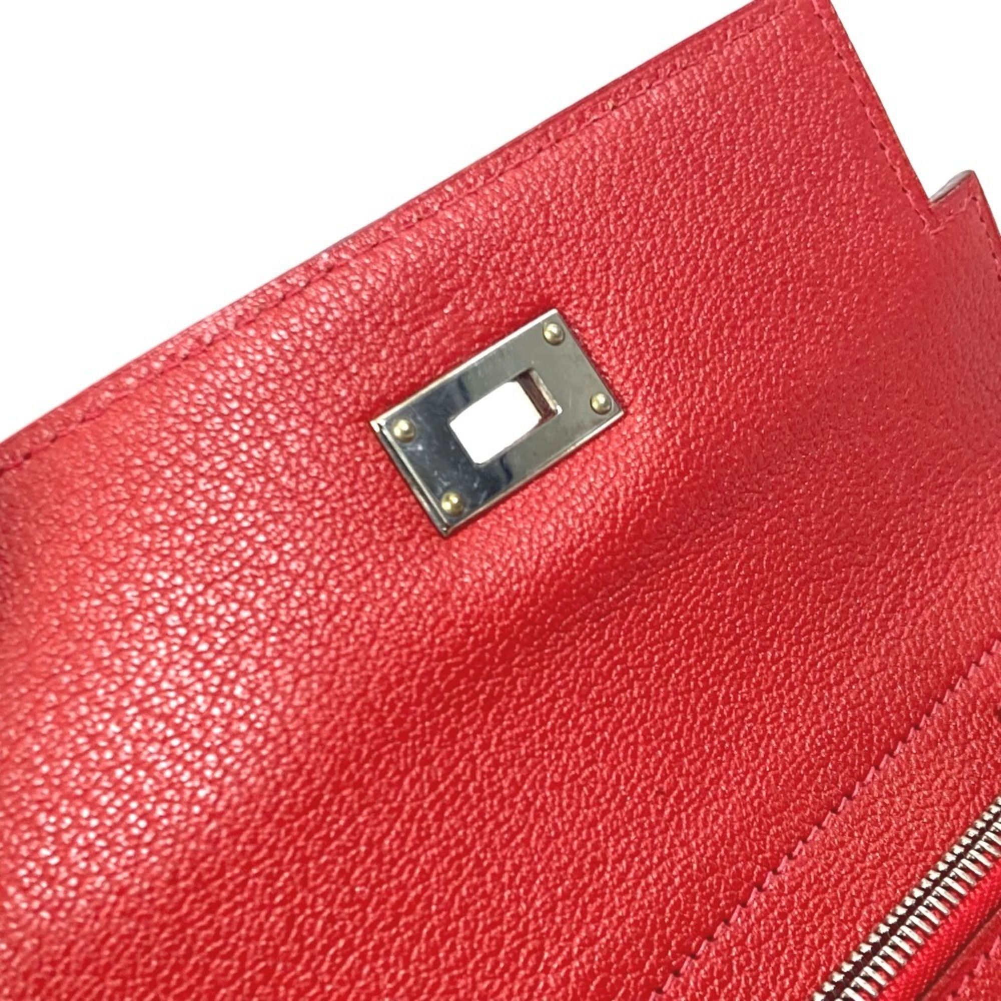 Chevre Leather Wallet (Tri-Fold) (Pre-Owned) - Hermes - Modalova