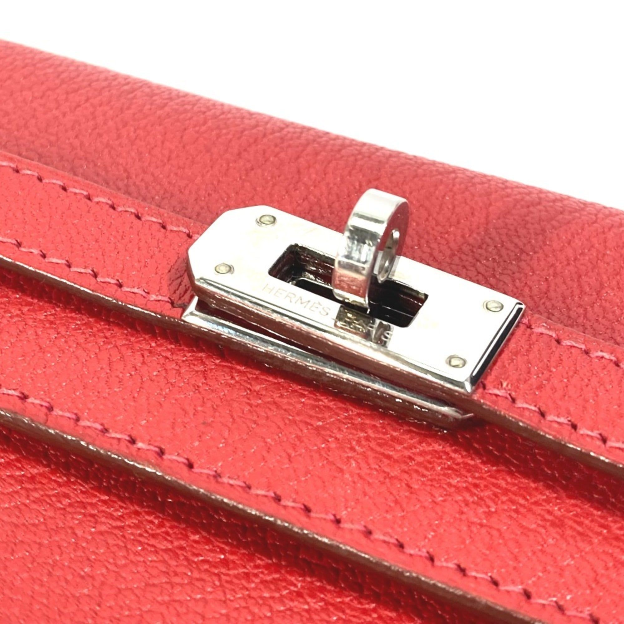 Chevre Leather Wallet (Tri-Fold) (Pre-Owned) - Hermes - Modalova