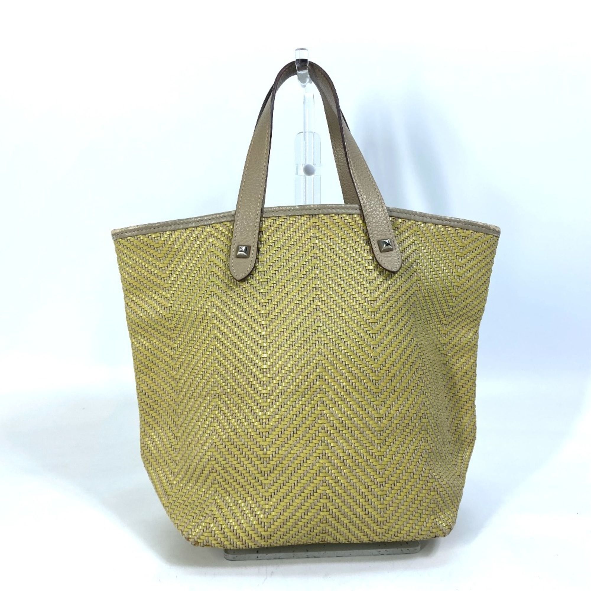 Leather Polyester Handbag Tote Bag (Pre-Owned) - Hermes - Modalova