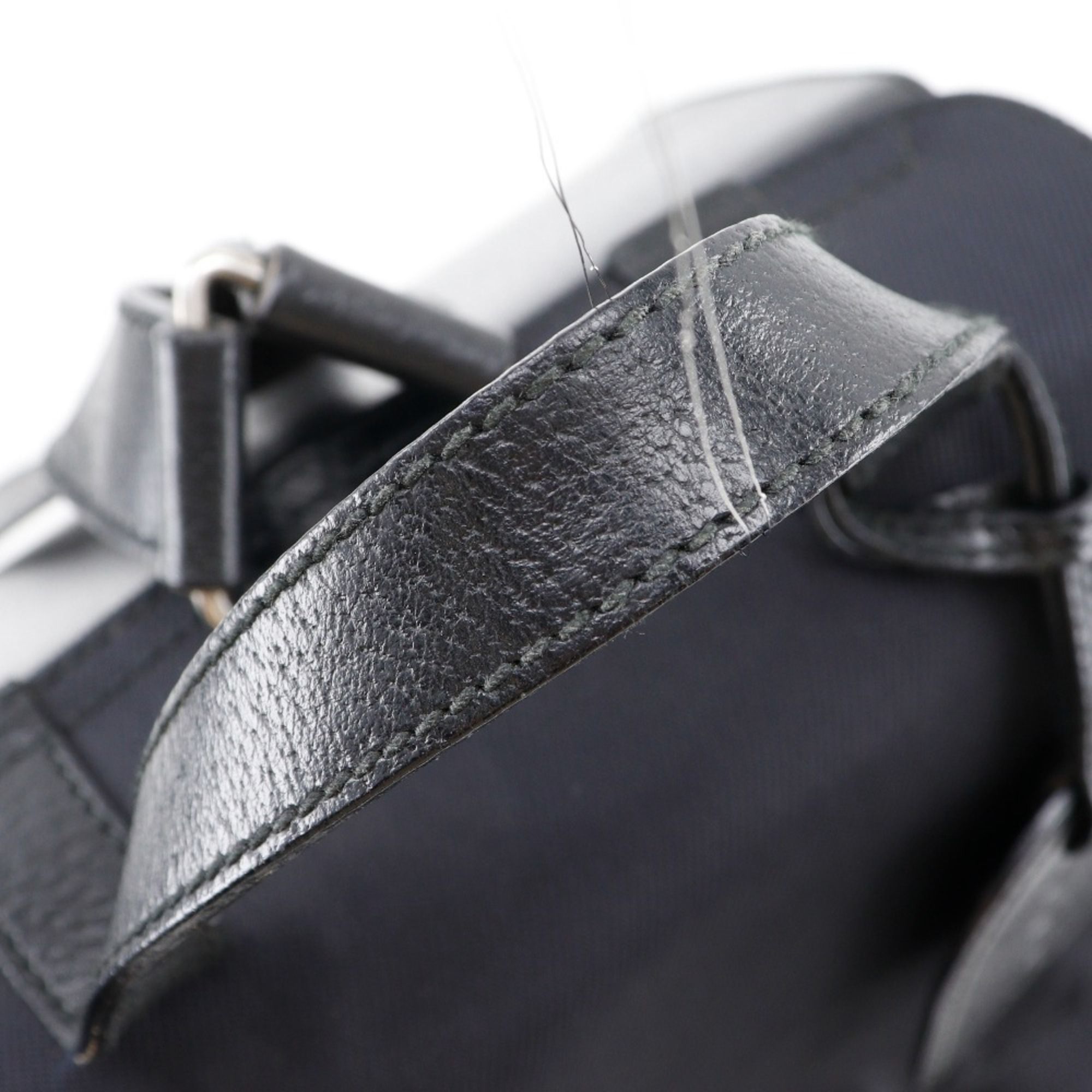 Nylon Canvas Leather Backpack (Pre-Owned) - Gucci - Modalova
