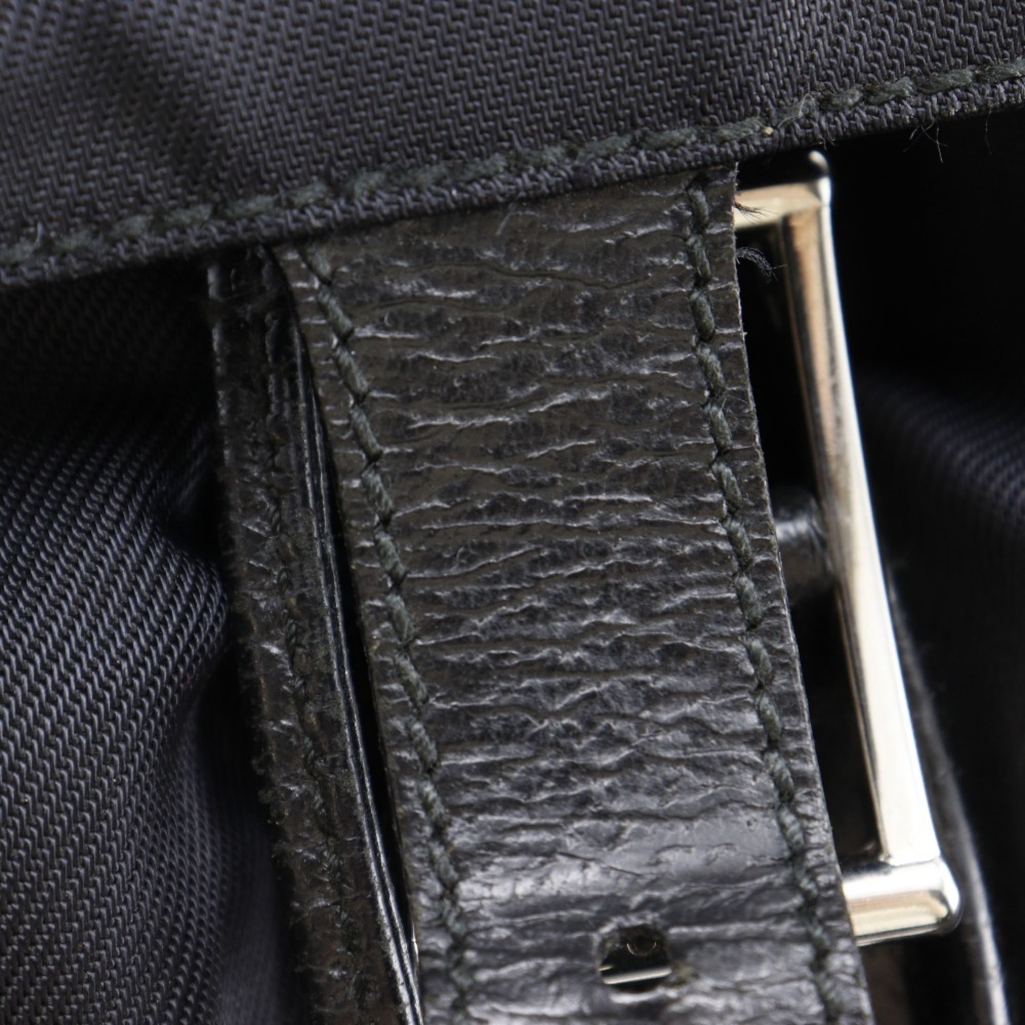 Nylon Canvas Leather Backpack (Pre-Owned) - Gucci - Modalova