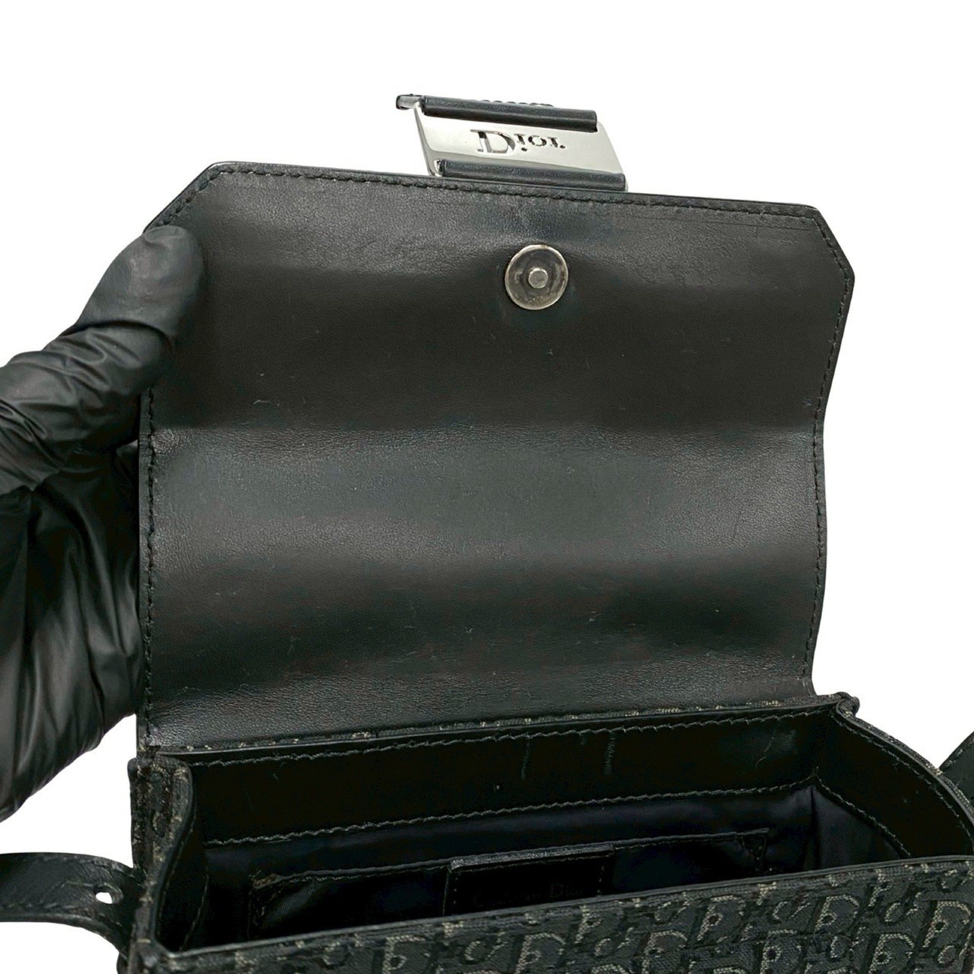 Leather Canvas Shoulder Bag (Pre-Owned) - Christian Dior - Modalova