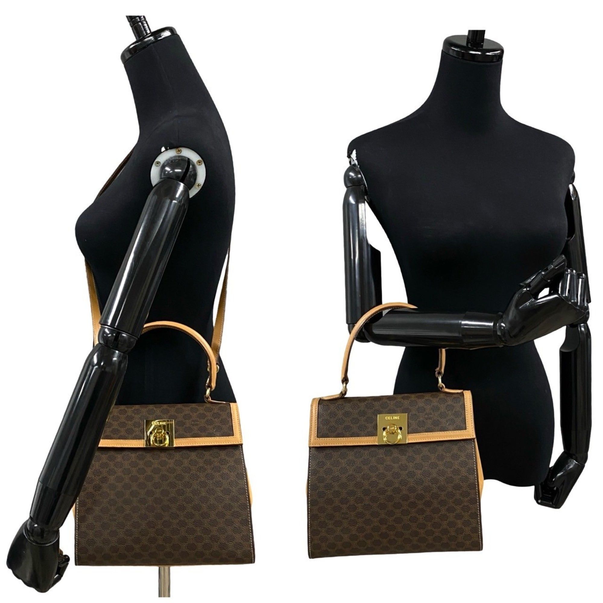 Leather Pvc Handbag Shoulder Bag (Pre-Owned) - Celine - Modalova