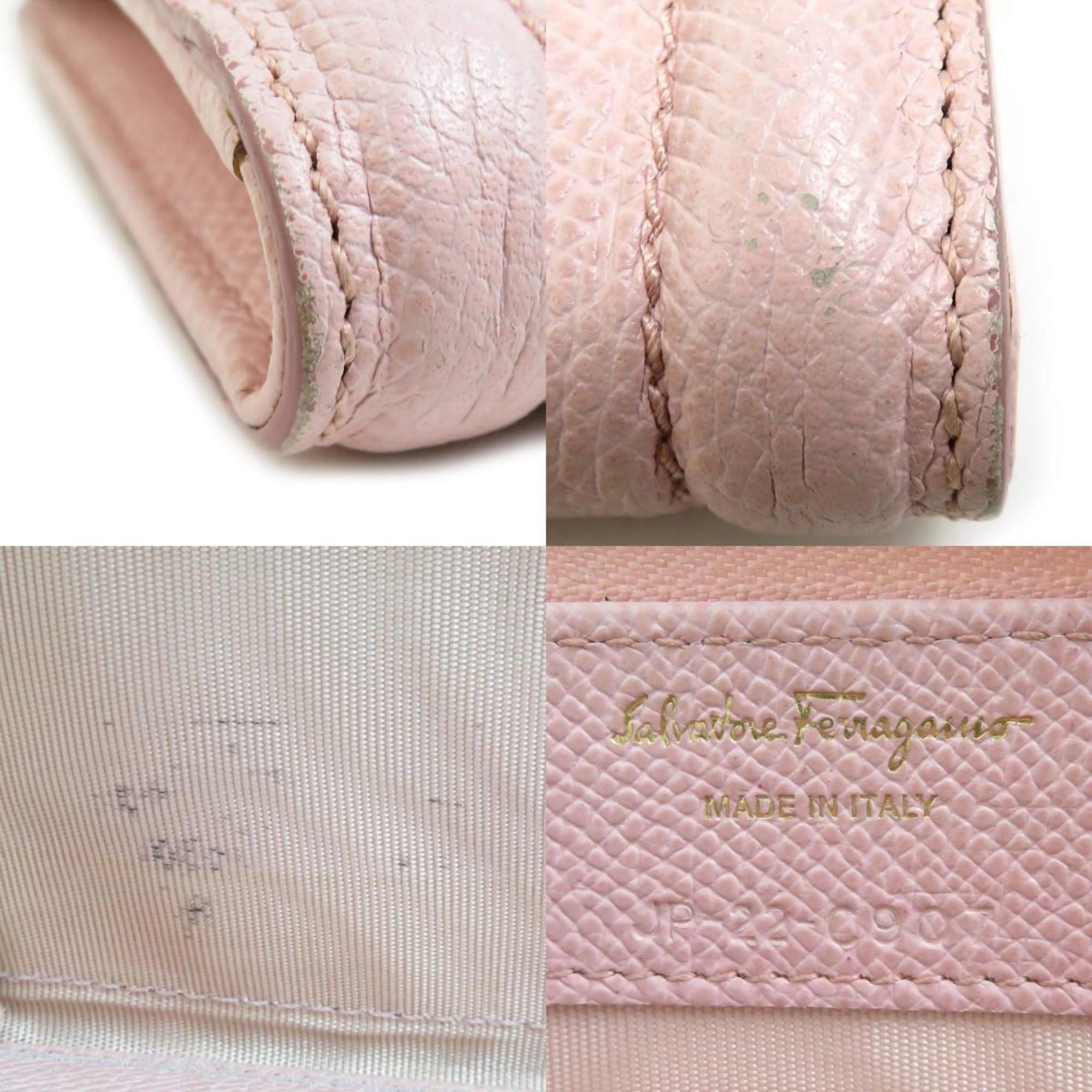 Leather Long Wallet (Bi-Fold) (Pre-Owned) - Salvatore Ferragamo - Modalova