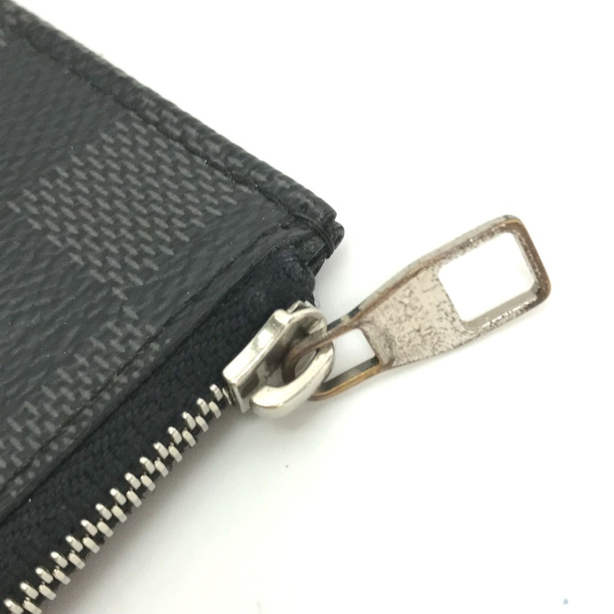Damier Graphite Coin Purse/Coin Case (Pre-Owned) - Louis Vuitton - Modalova