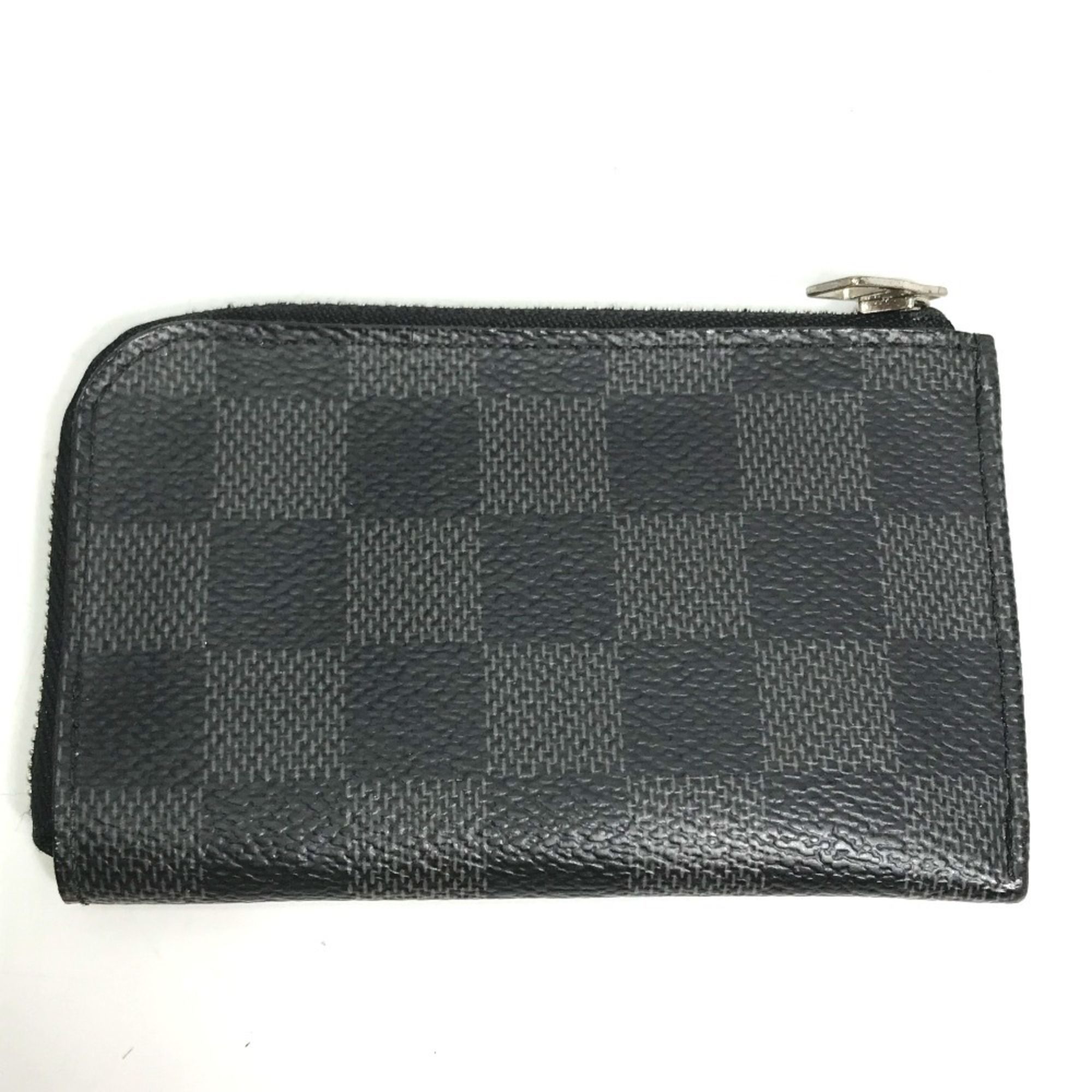 Damier Graphite Coin Purse/Coin Case (Pre-Owned) - Louis Vuitton - Modalova