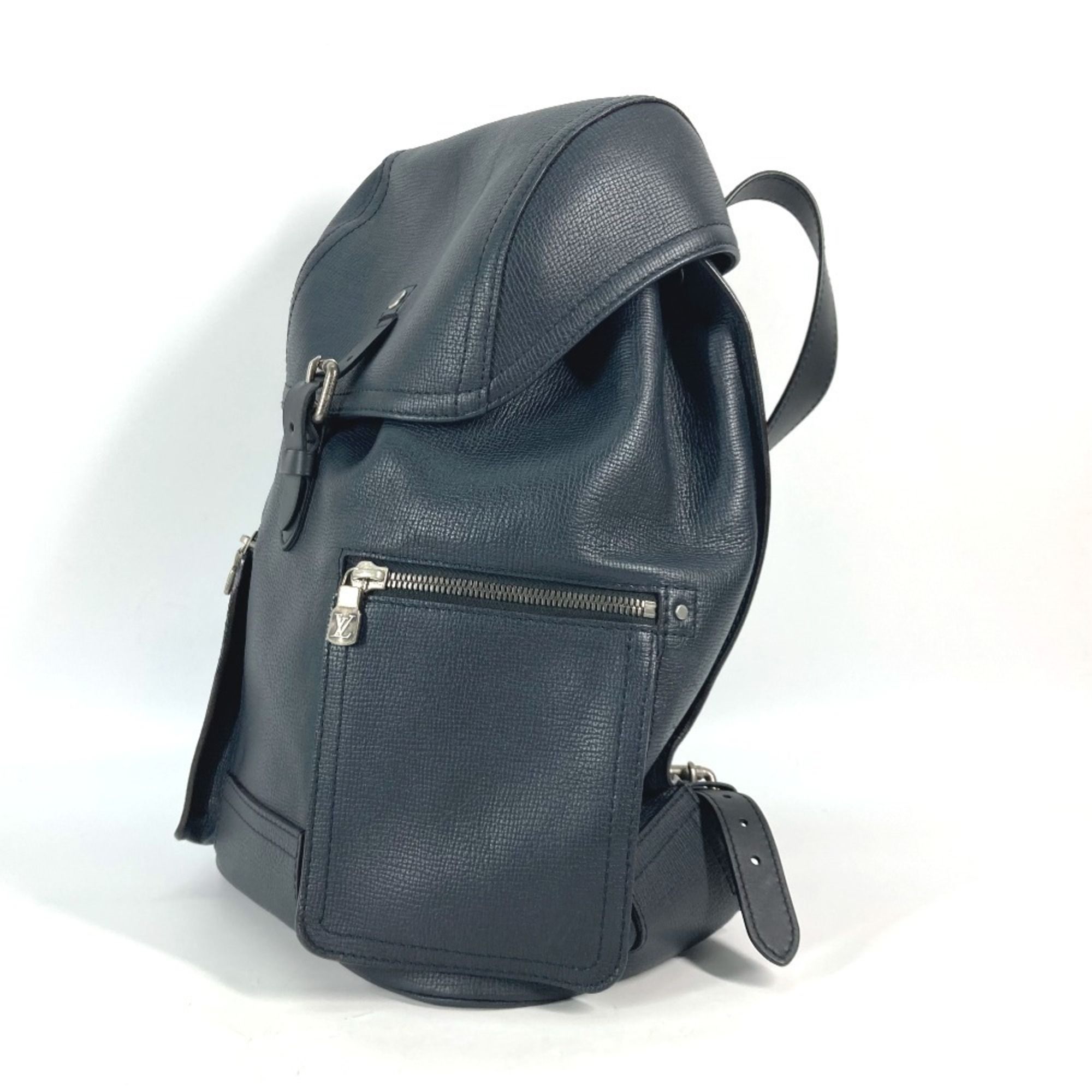 Blue Utah Leather Backpack (Pre-Owned) - Louis Vuitton - Modalova