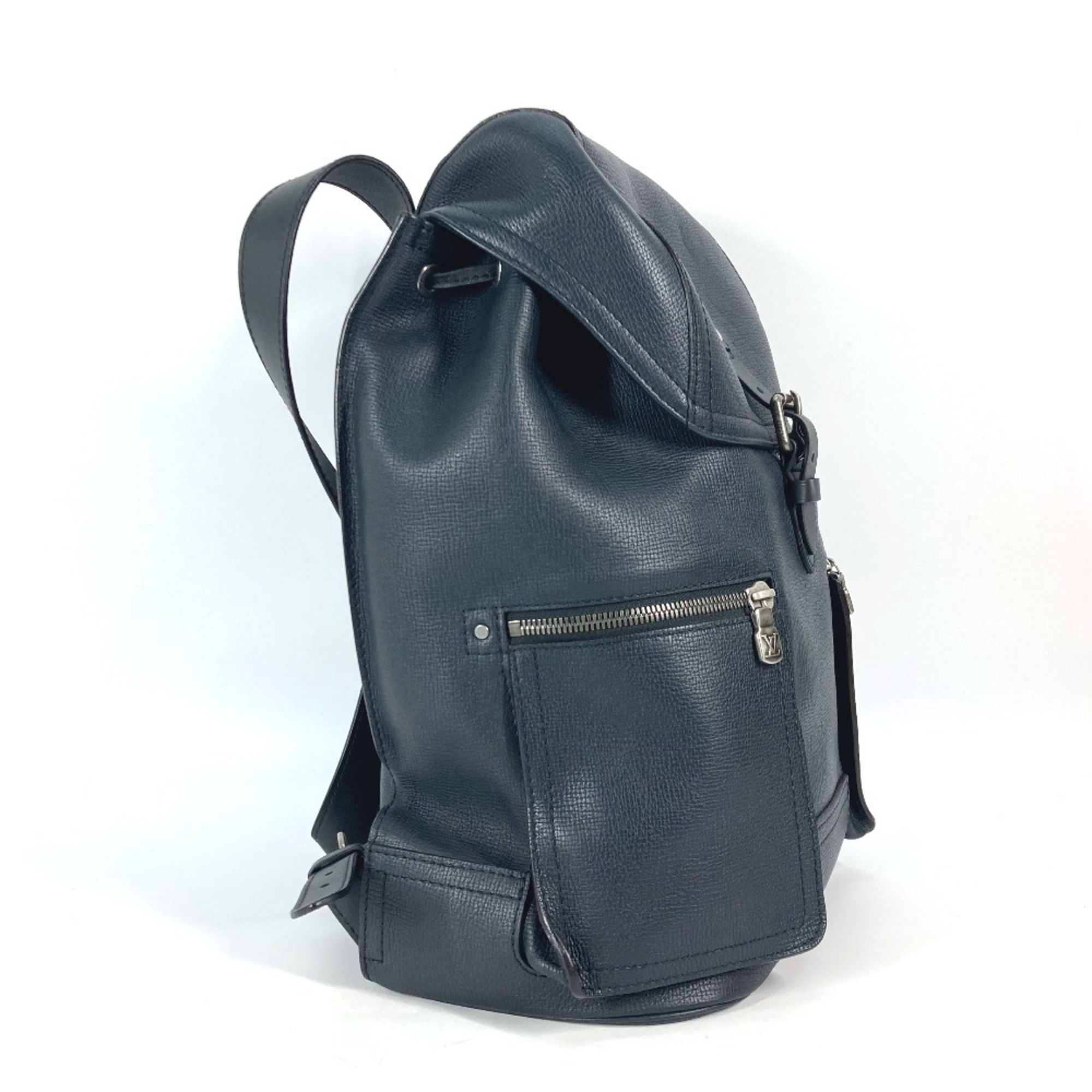 Blue Utah Leather Backpack (Pre-Owned) - Louis Vuitton - Modalova