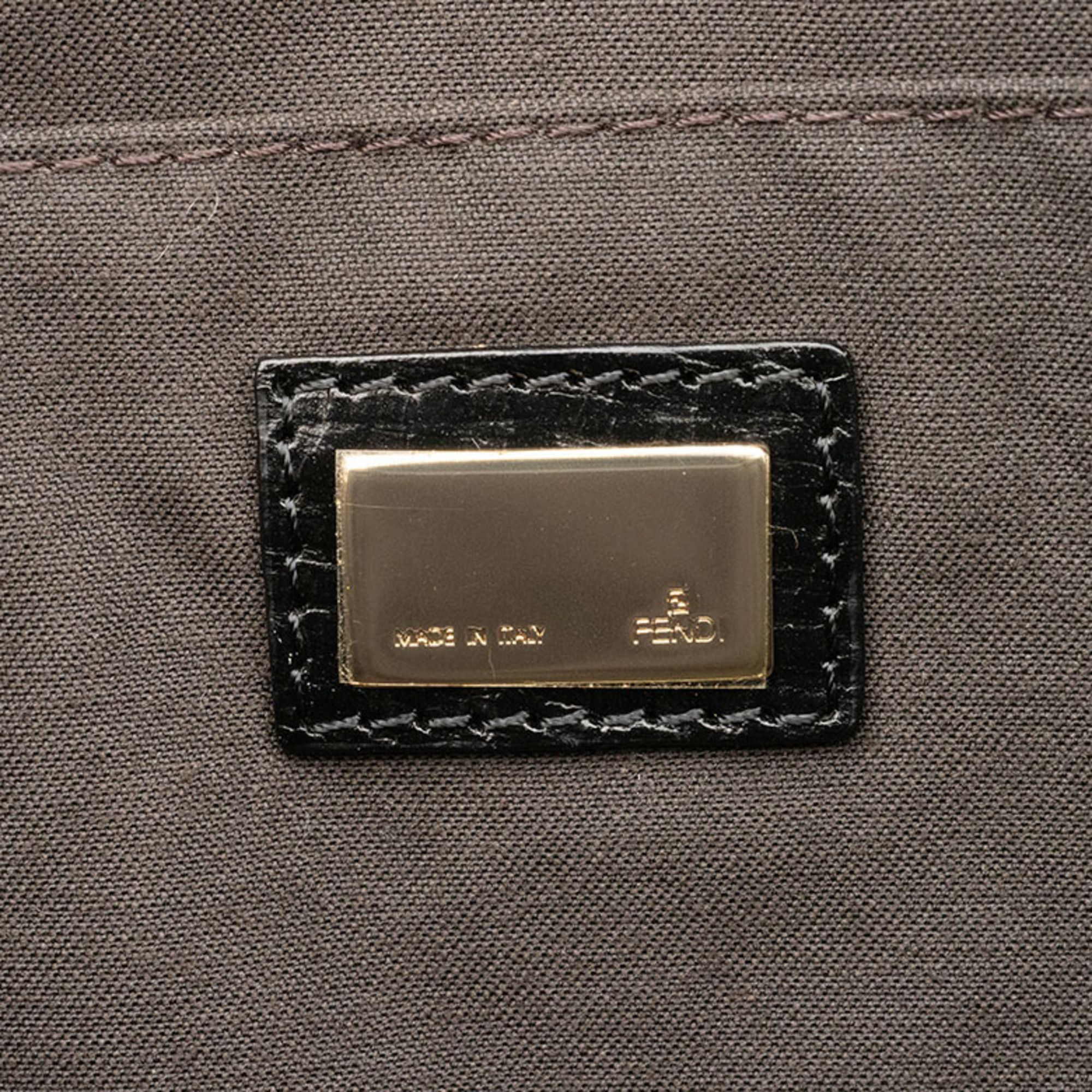 Zucca Canvas Leather Handbag (Pre-Owned) - Fendi - Modalova