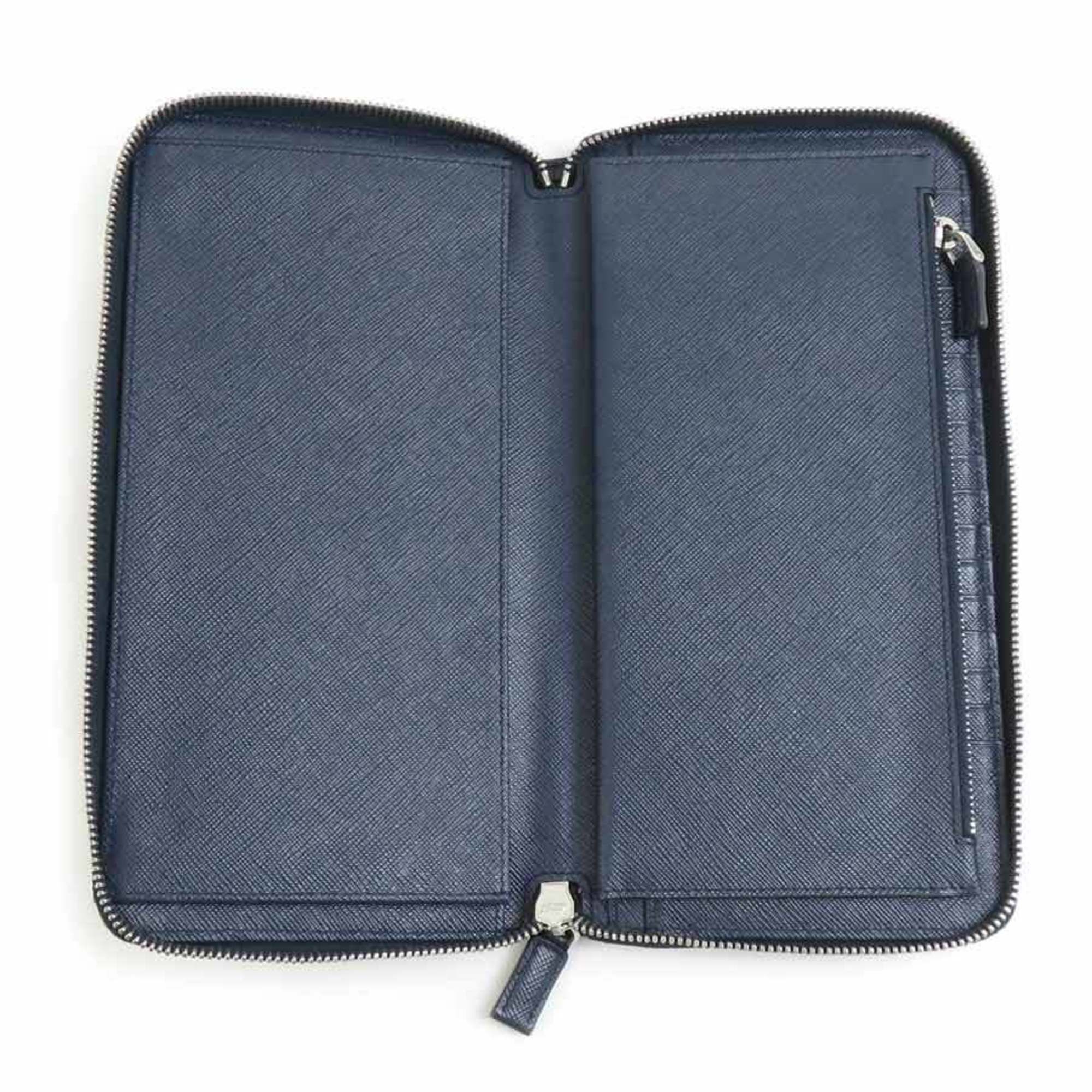 Leather Long Wallet (Bi-Fold) (Pre-Owned) - Prada - Modalova
