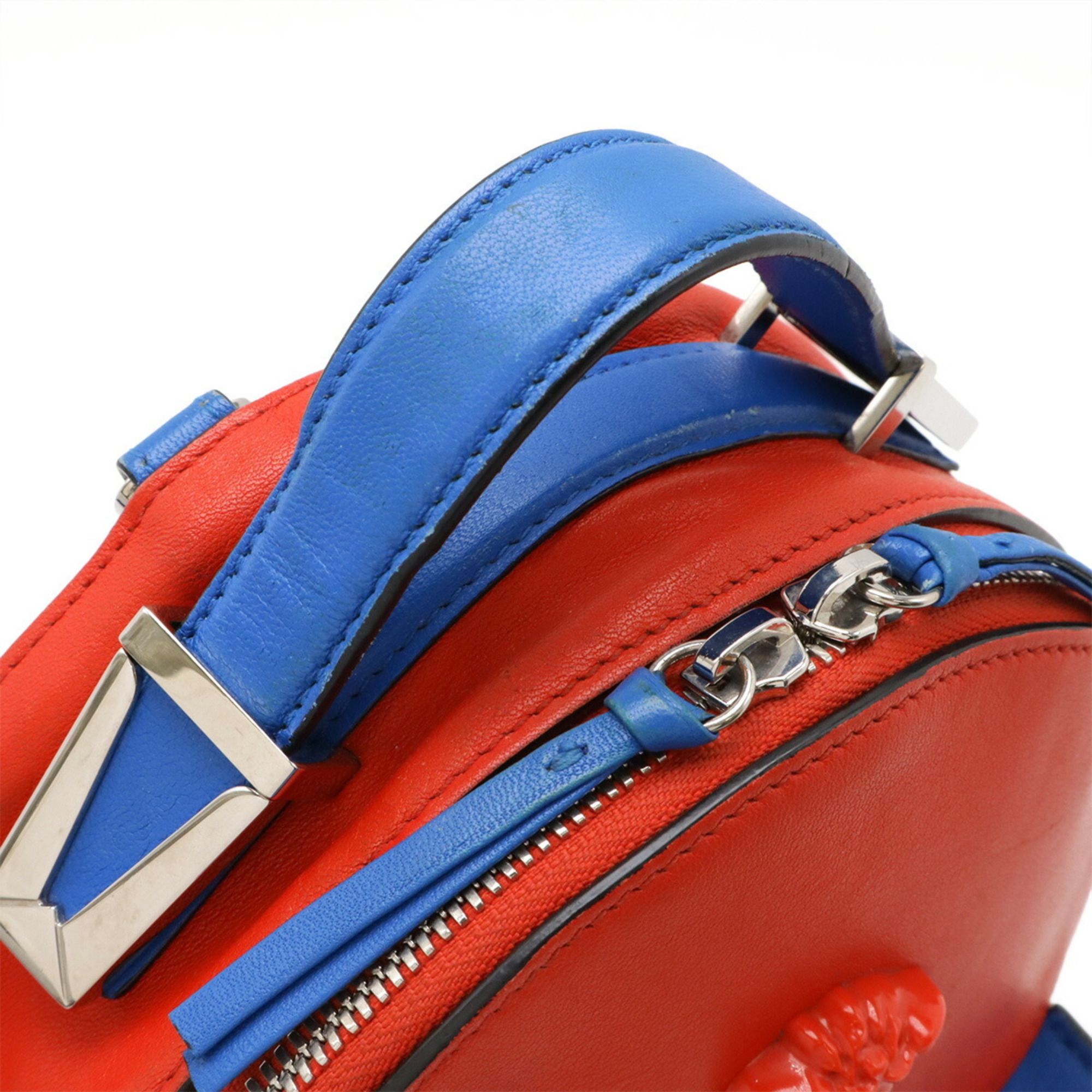 Leather Backpack (Pre-Owned) - Versace - Modalova