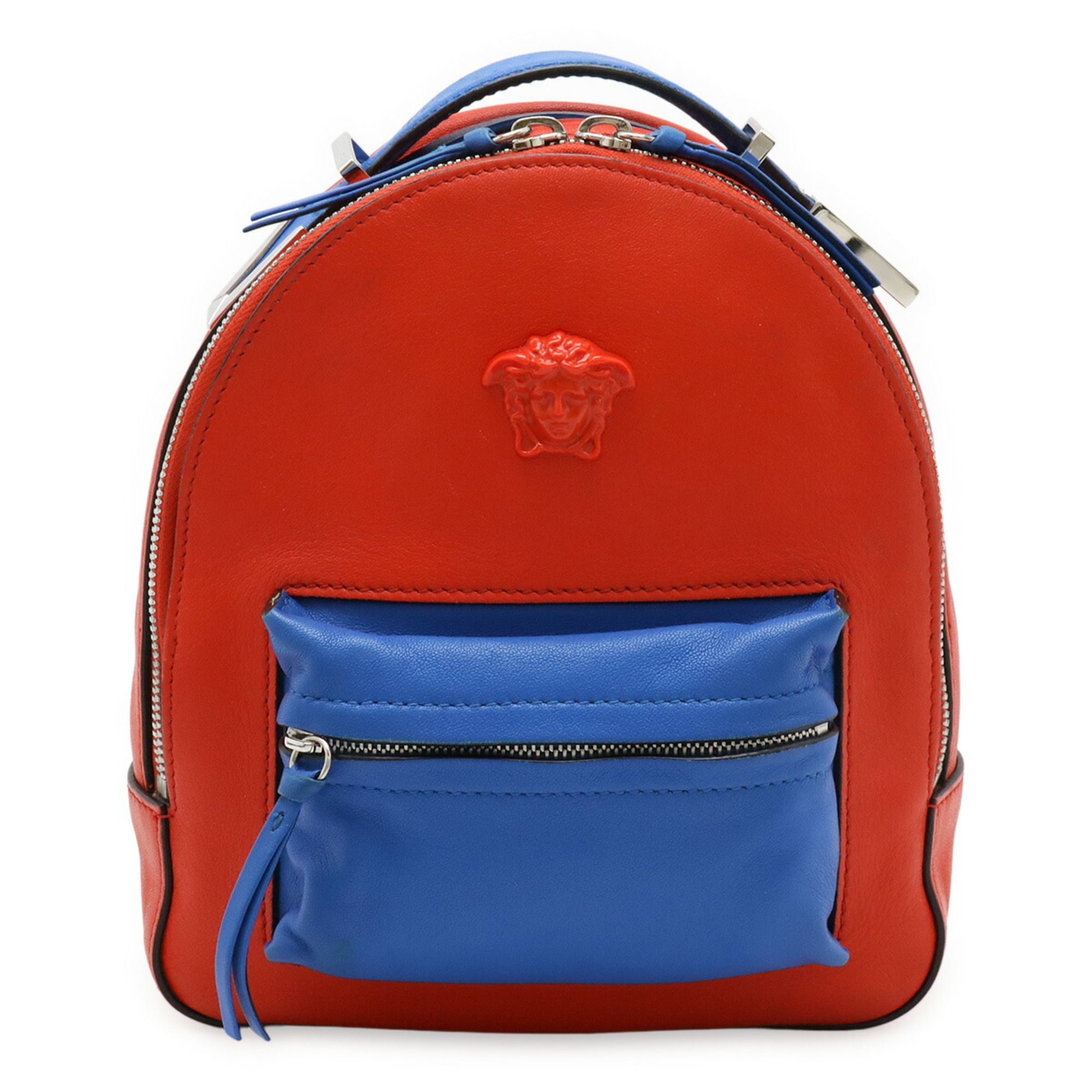 Leather Backpack (Pre-Owned) - Versace - Modalova
