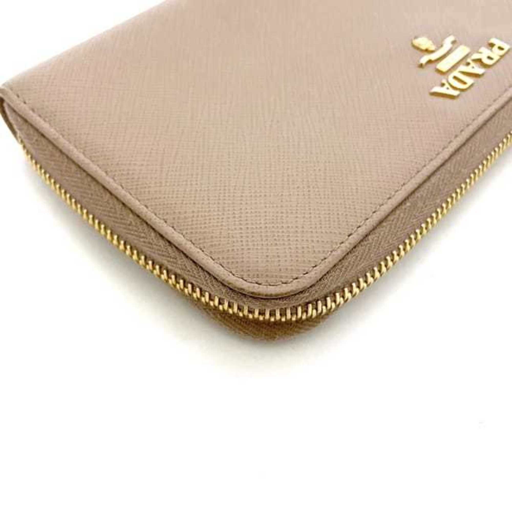 Leather Long Wallet (Bi-Fold) (Pre-Owned) - Prada - Modalova