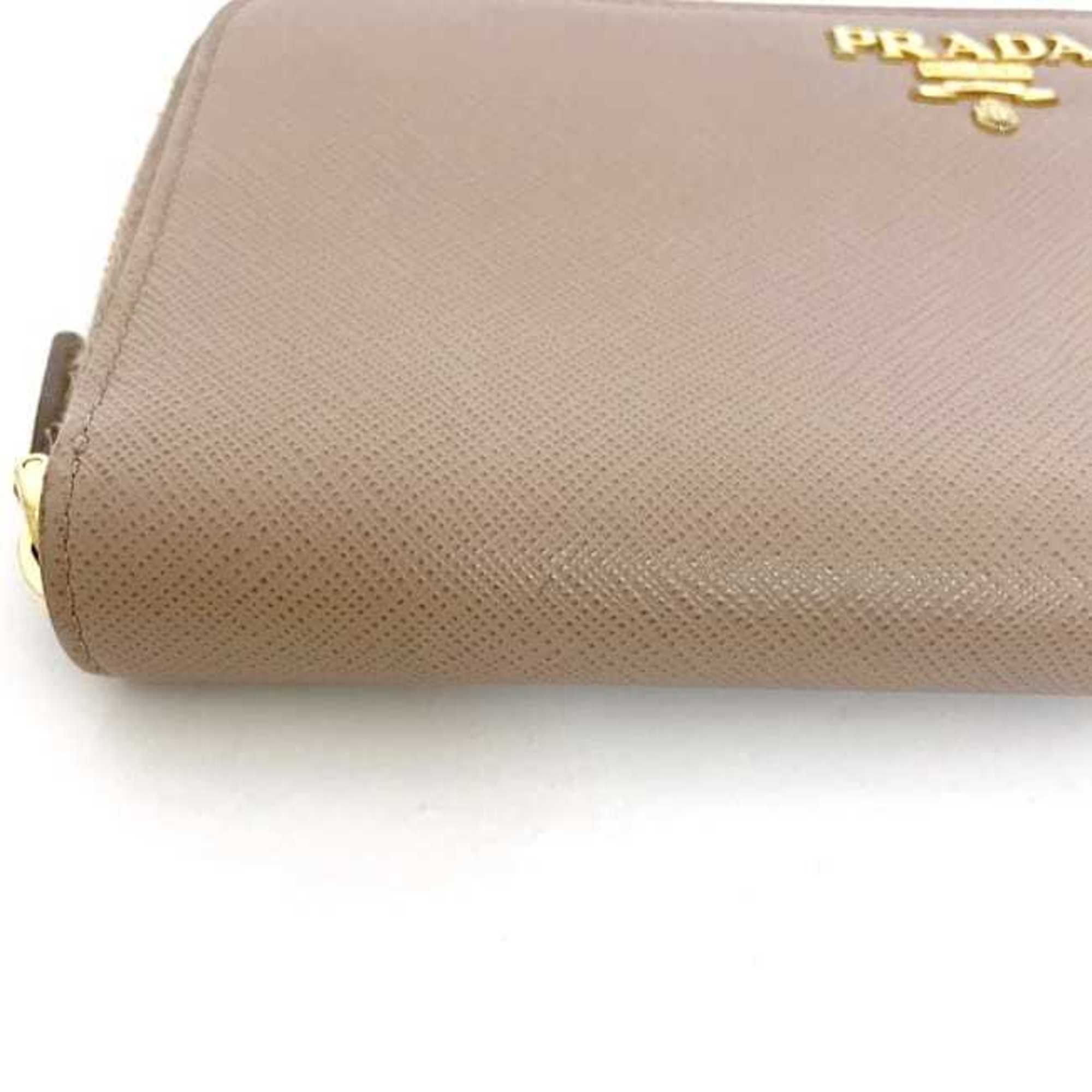 Leather Long Wallet (Bi-Fold) (Pre-Owned) - Prada - Modalova