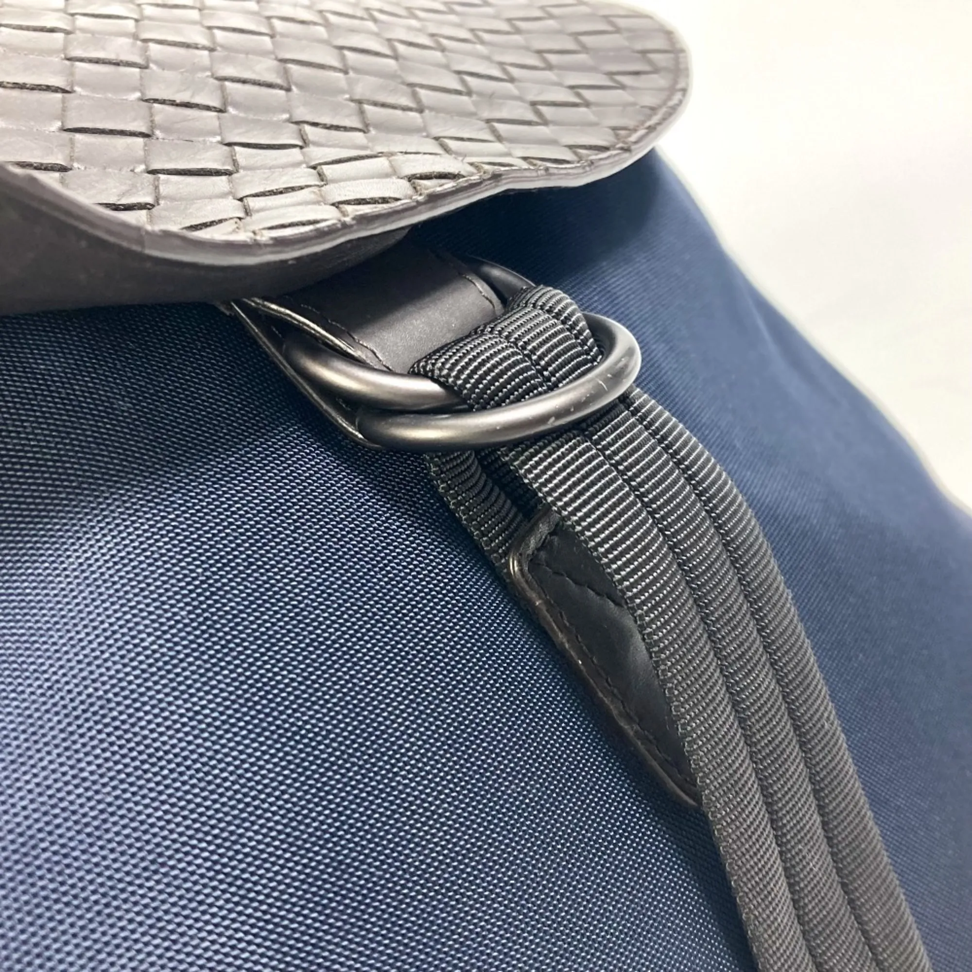 Nylon Leather Backpack (Pre-Owned) - Bottega Veneta - Modalova