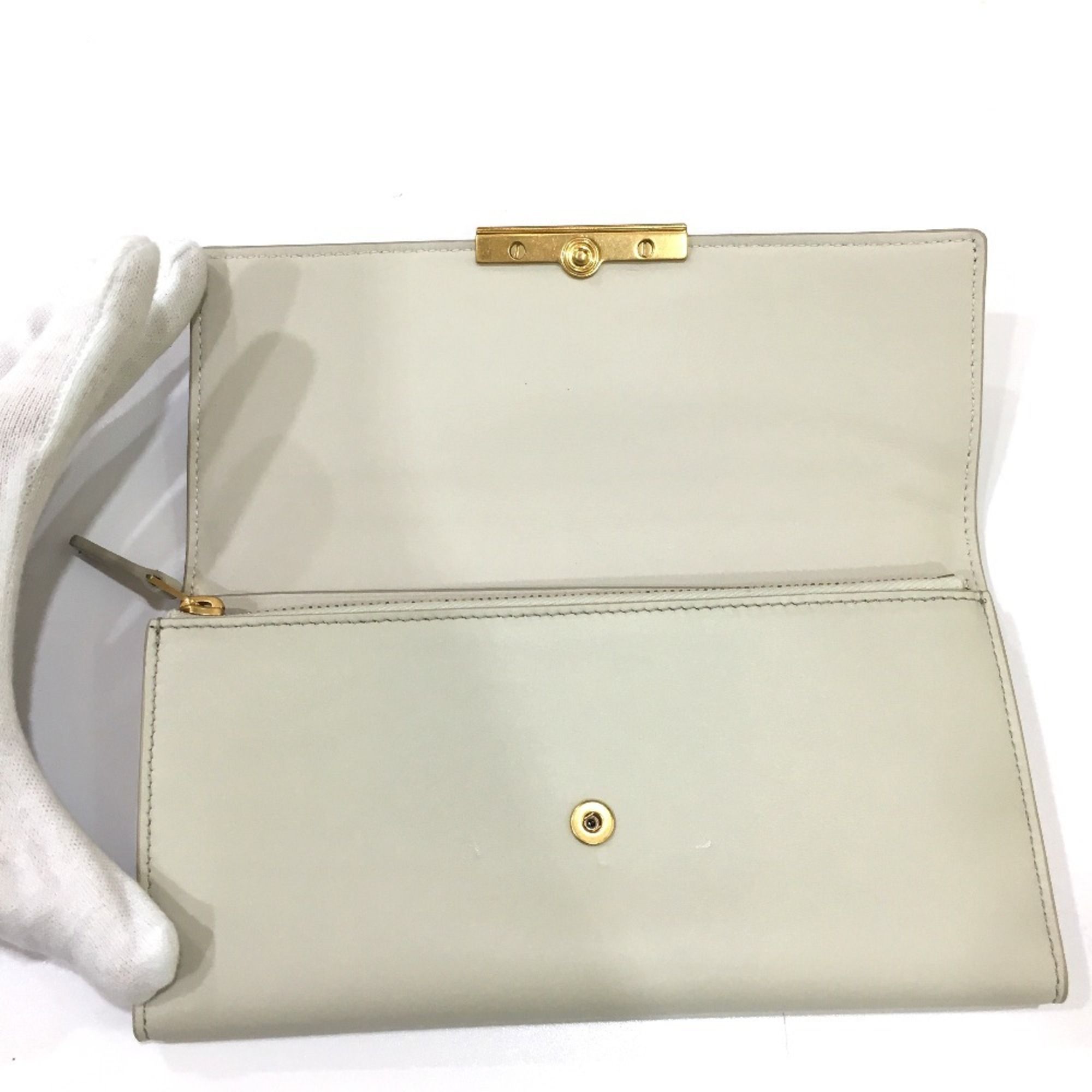 Leather Long Wallet (Tri-Fold) (Pre-Owned) - Bottega Veneta - Modalova