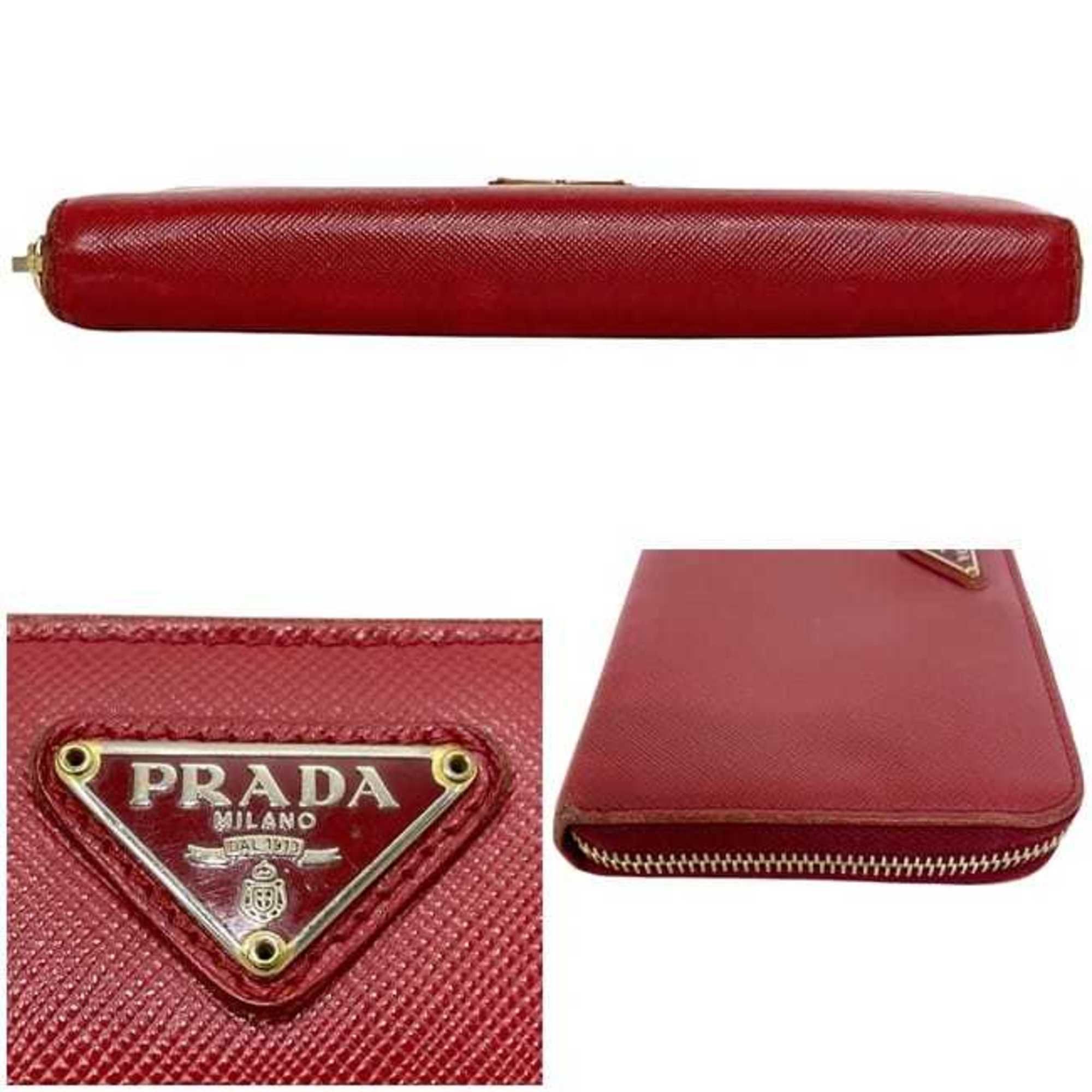 Saffiano Long Wallet (Bi-Fold) (Pre-Owned) - Prada - Modalova