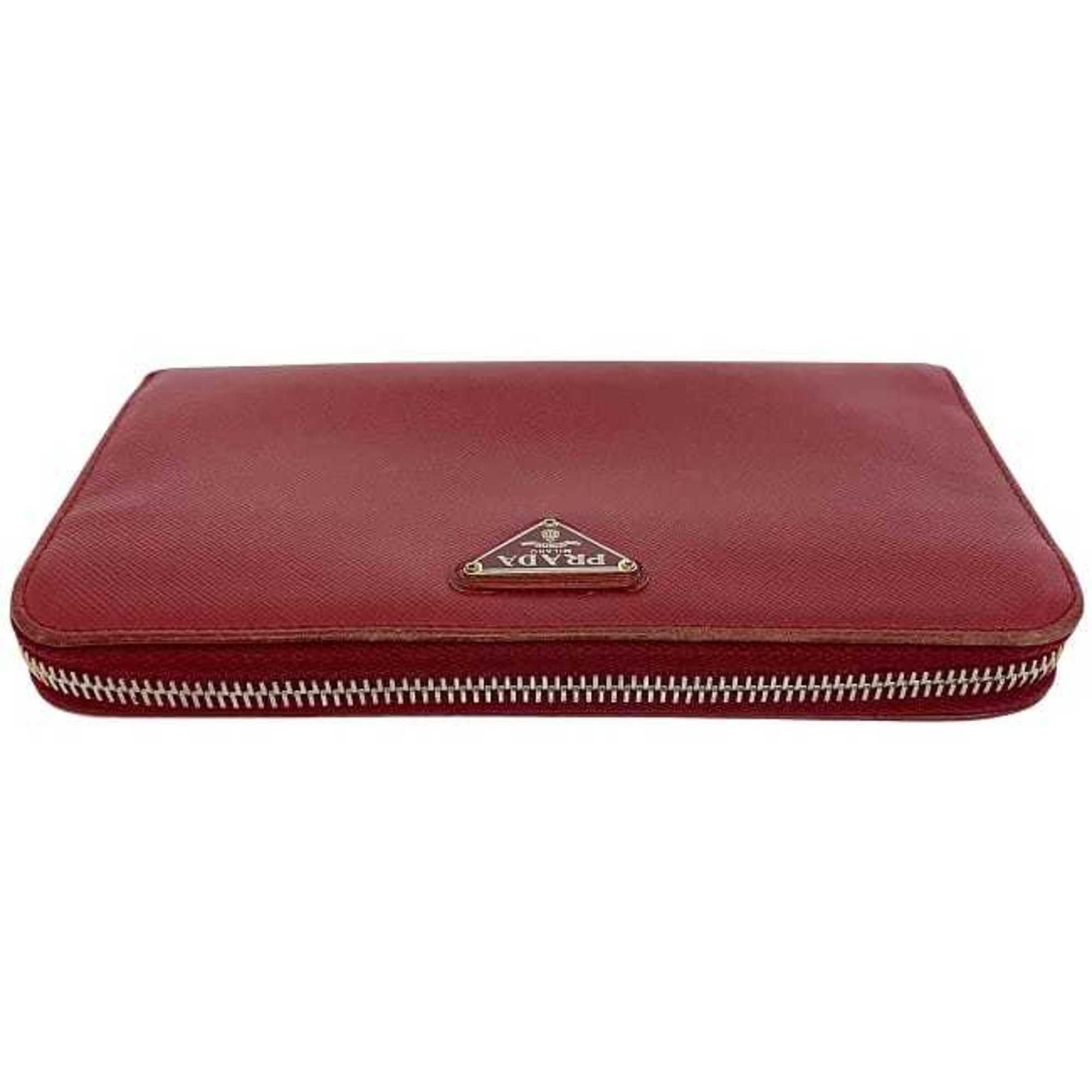 Saffiano Long Wallet (Bi-Fold) (Pre-Owned) - Prada - Modalova