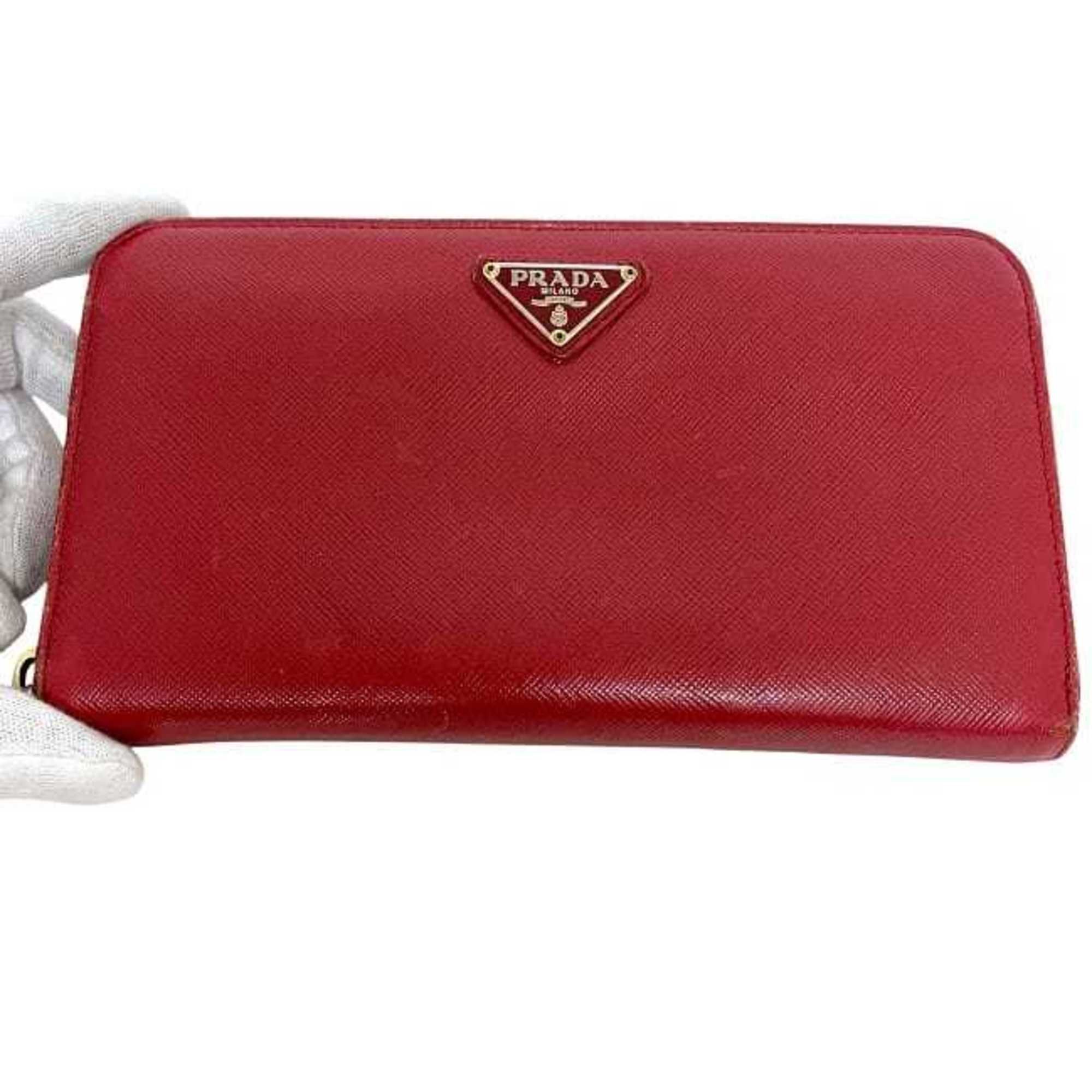 Saffiano Long Wallet (Bi-Fold) (Pre-Owned) - Prada - Modalova