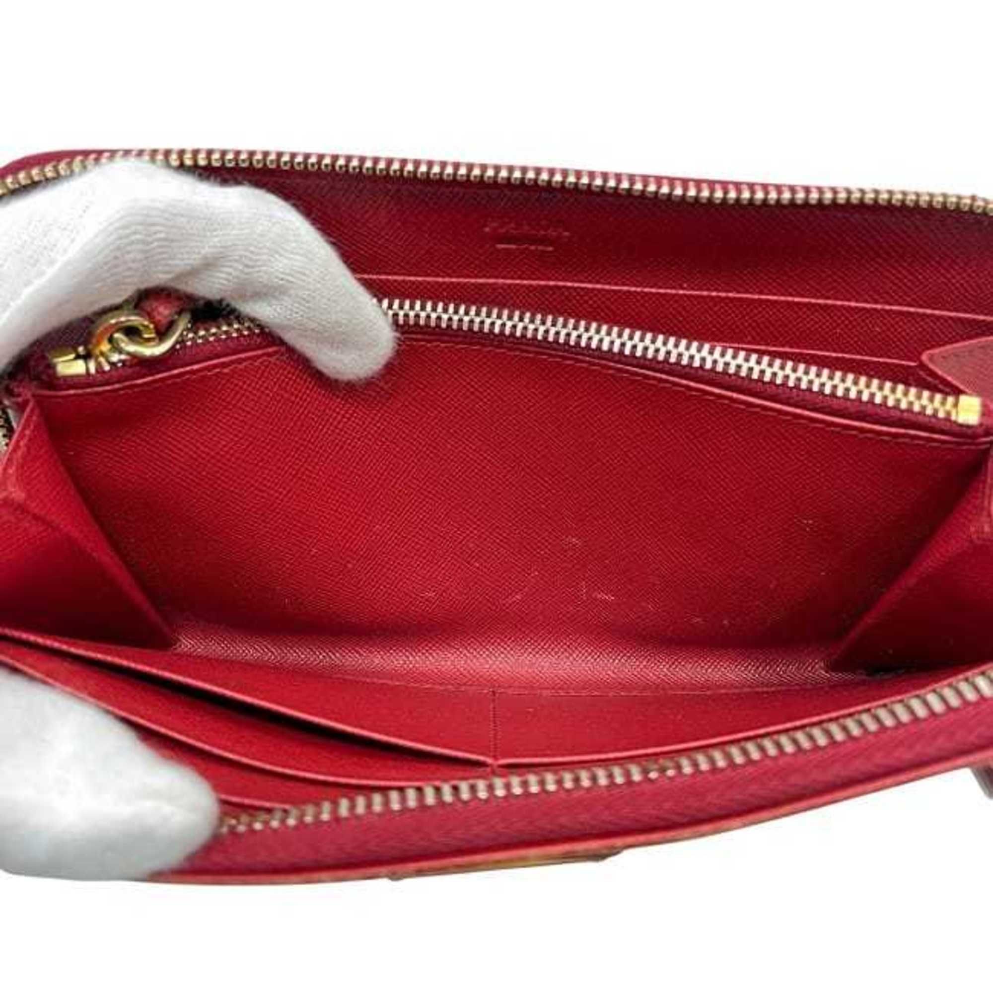 Saffiano Long Wallet (Bi-Fold) (Pre-Owned) - Prada - Modalova