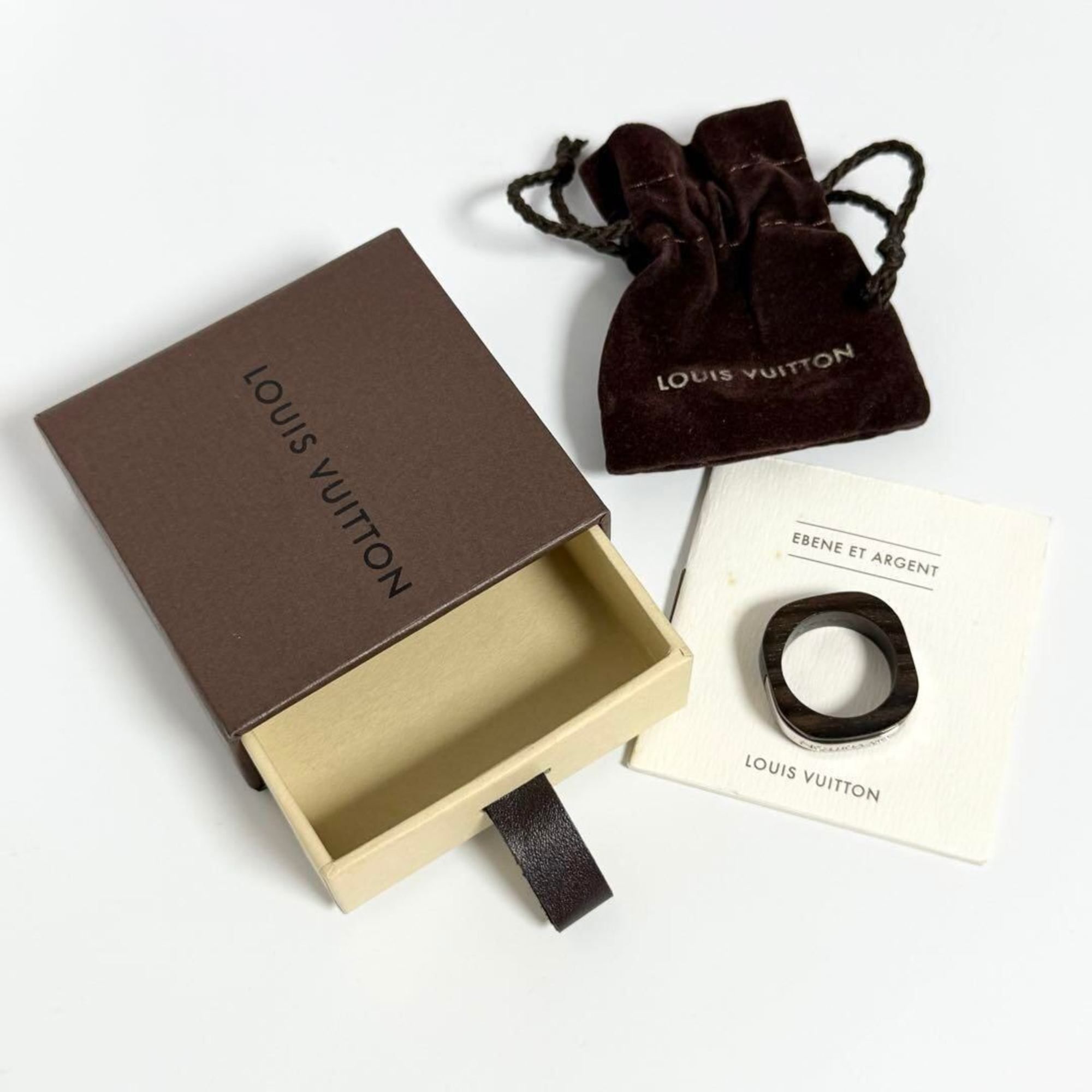 Metal Wood Band Ring (Pre-Owned) - Louis Vuitton - Modalova