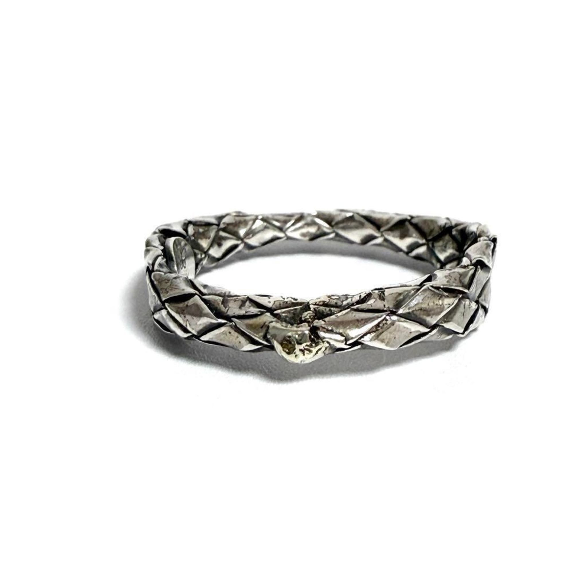 Silver 925 Band Ring (Pre-Owned) - Bottega Veneta - Modalova